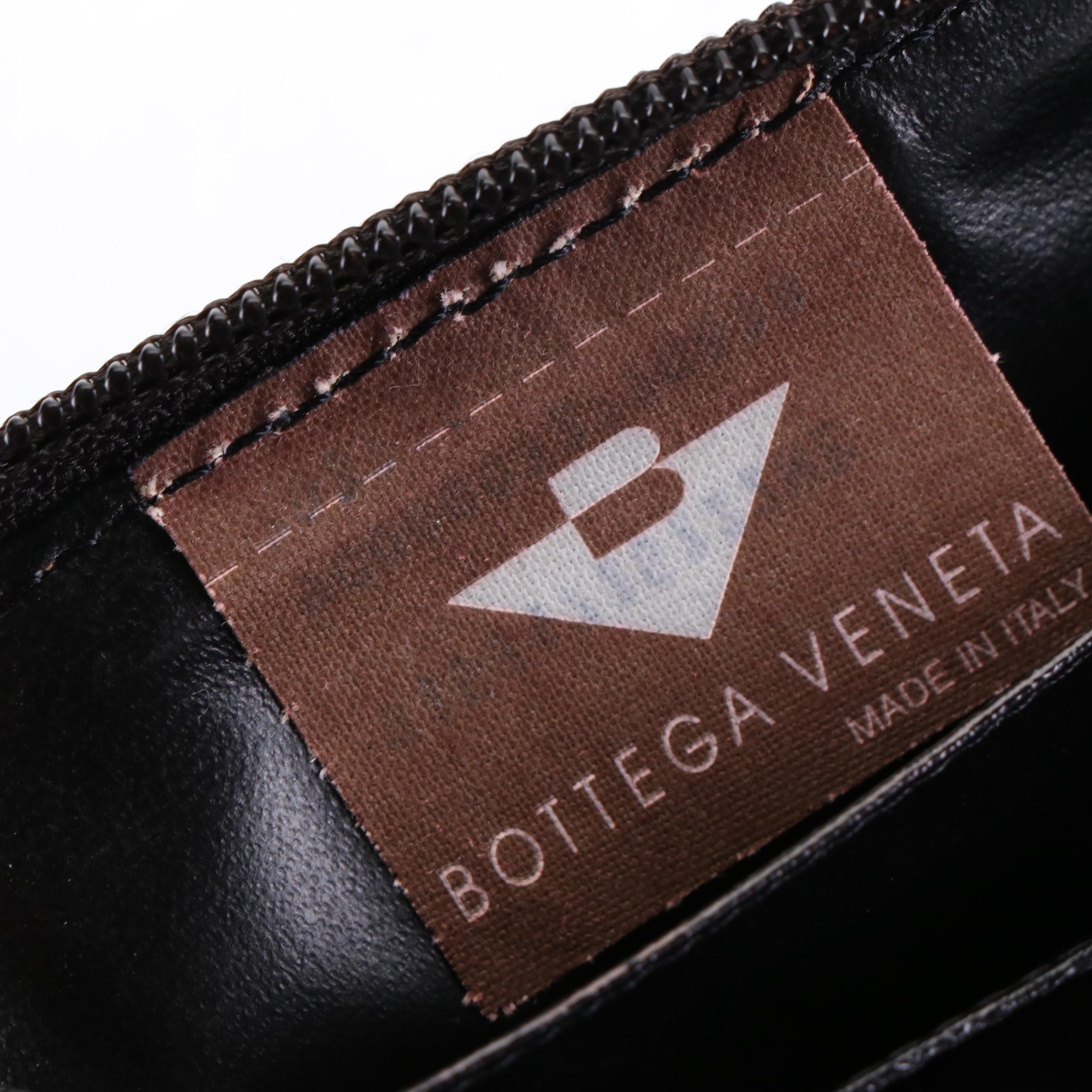 Bottega Veneta Small Zip-Around Coin Purse in Black Nylon