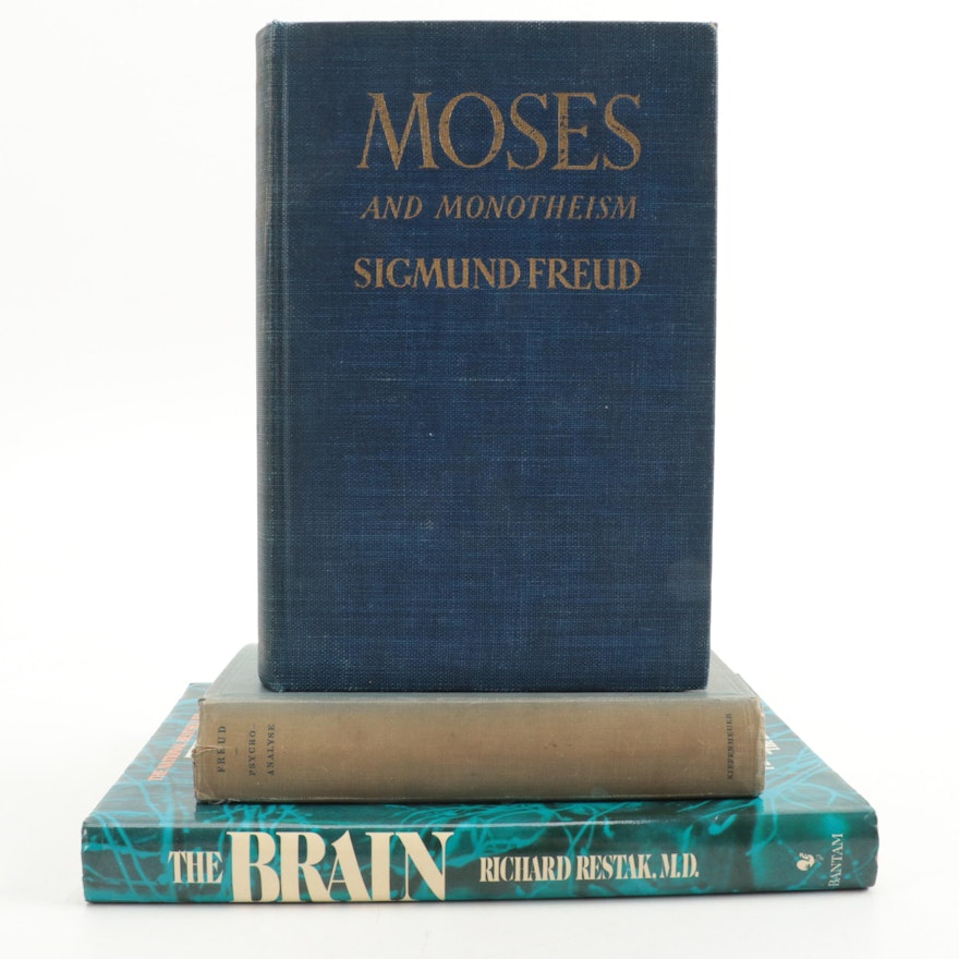 First American Edition "Moses and Monothesium" by Sigmund Freud and More