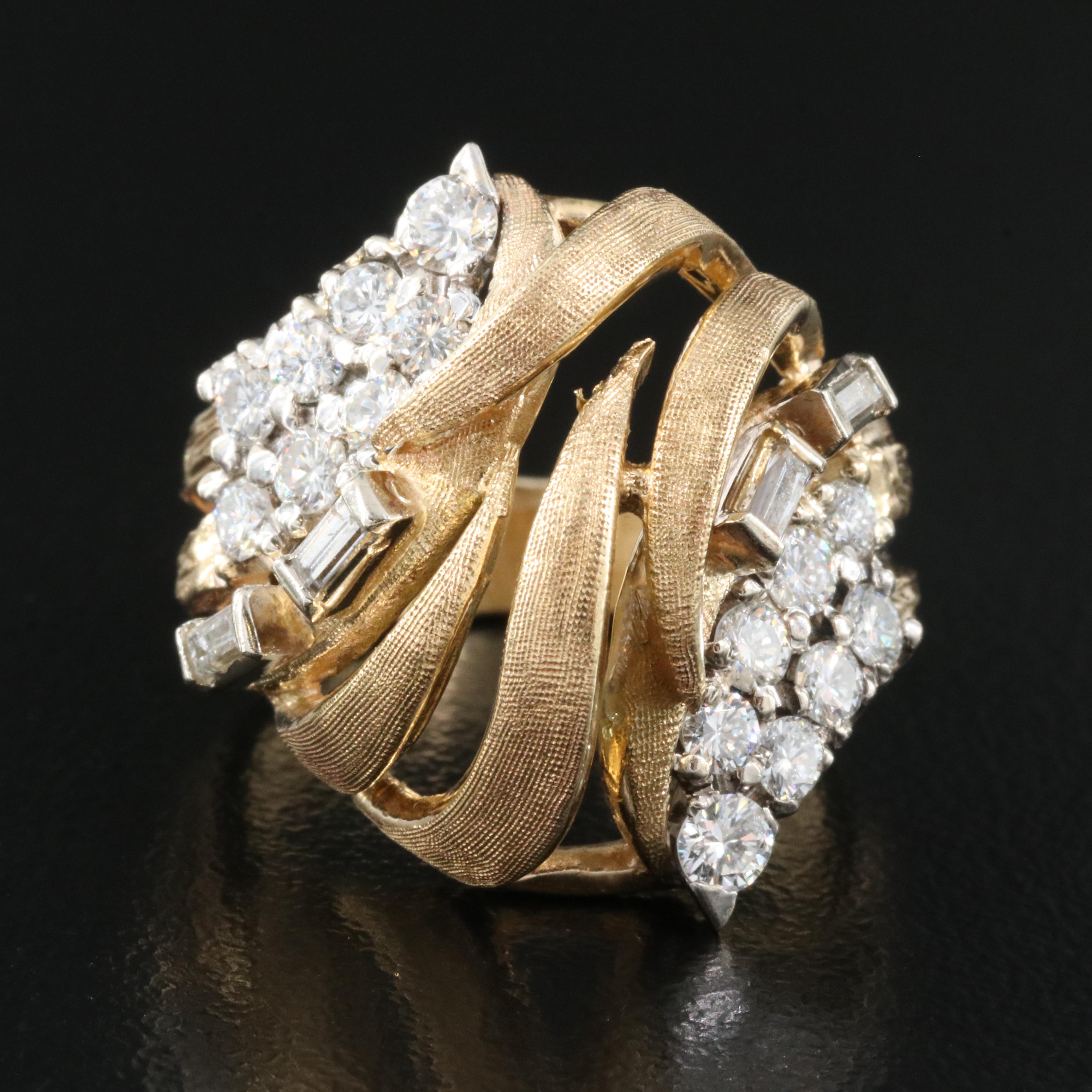 14K 0.88 CTW Diamond Ring