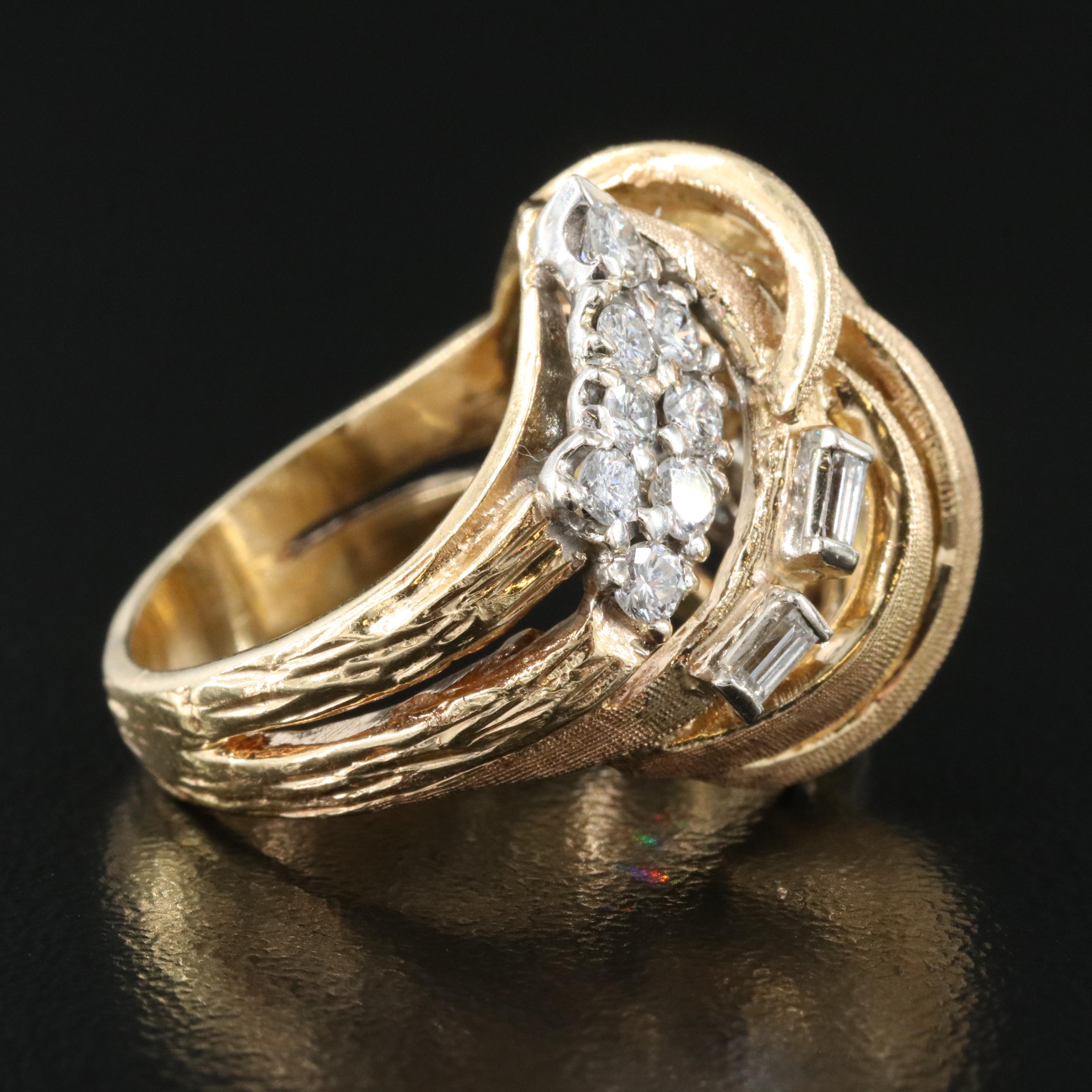 14K 0.88 CTW Diamond Ring