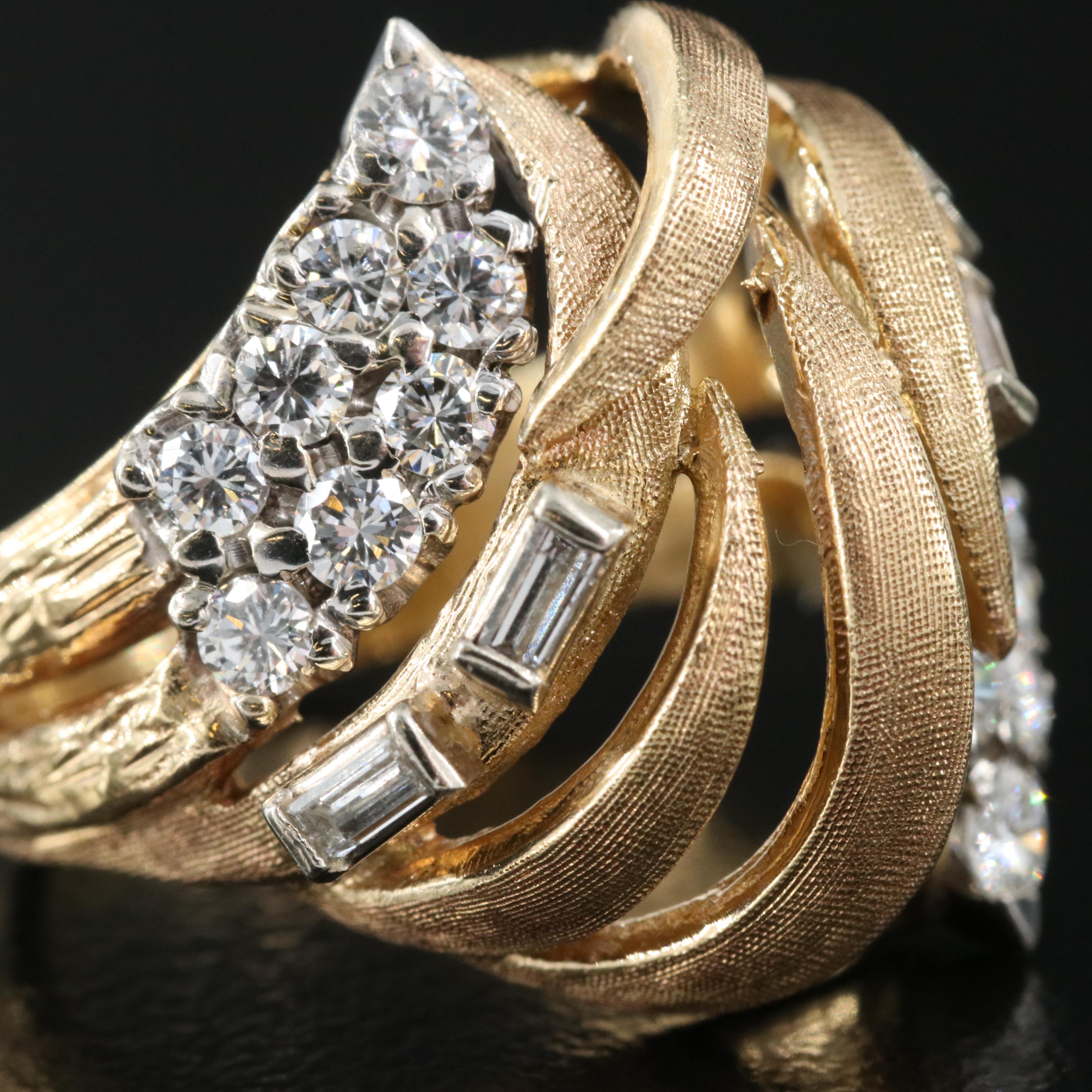 14K 0.88 CTW Diamond Ring