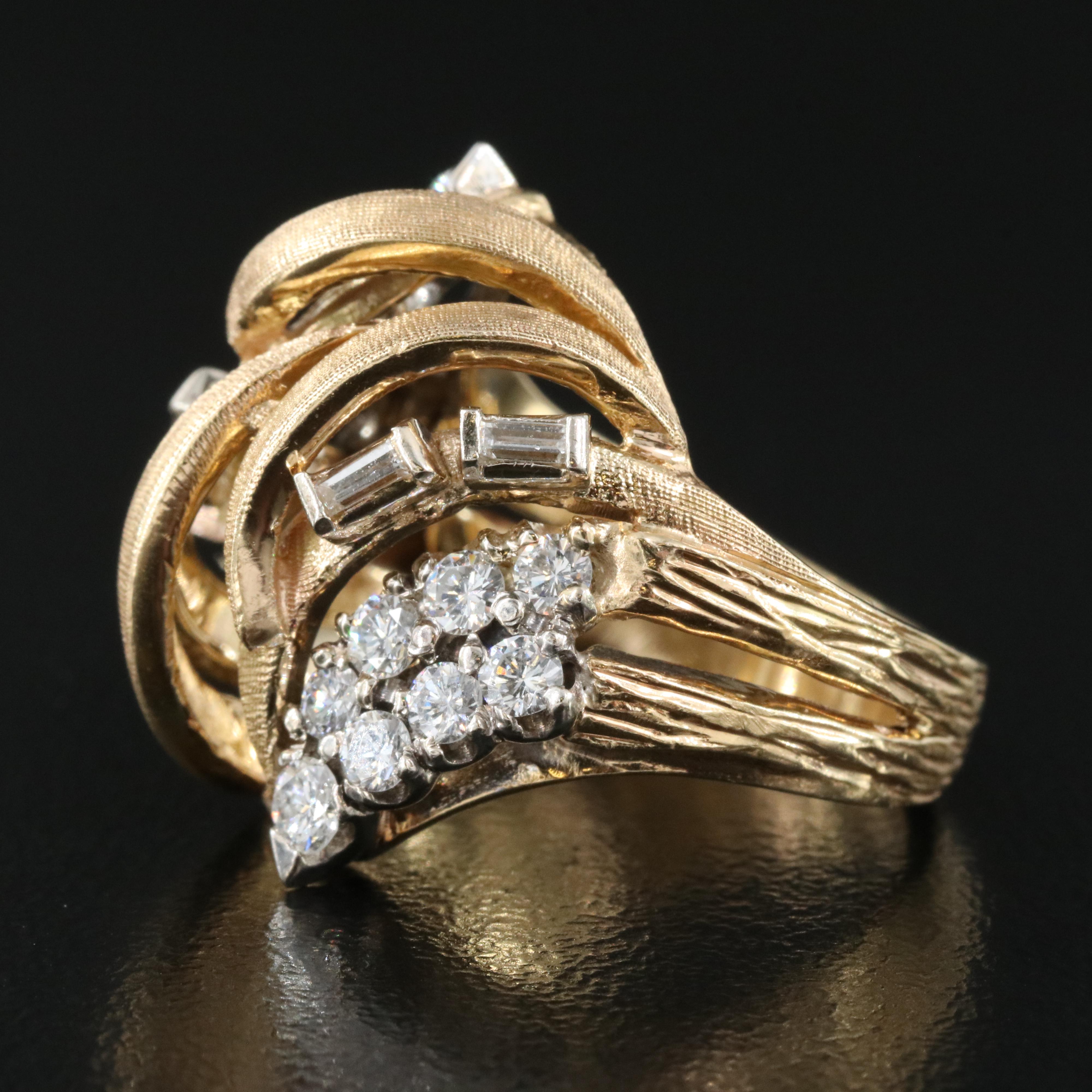 14K 0.88 CTW Diamond Ring