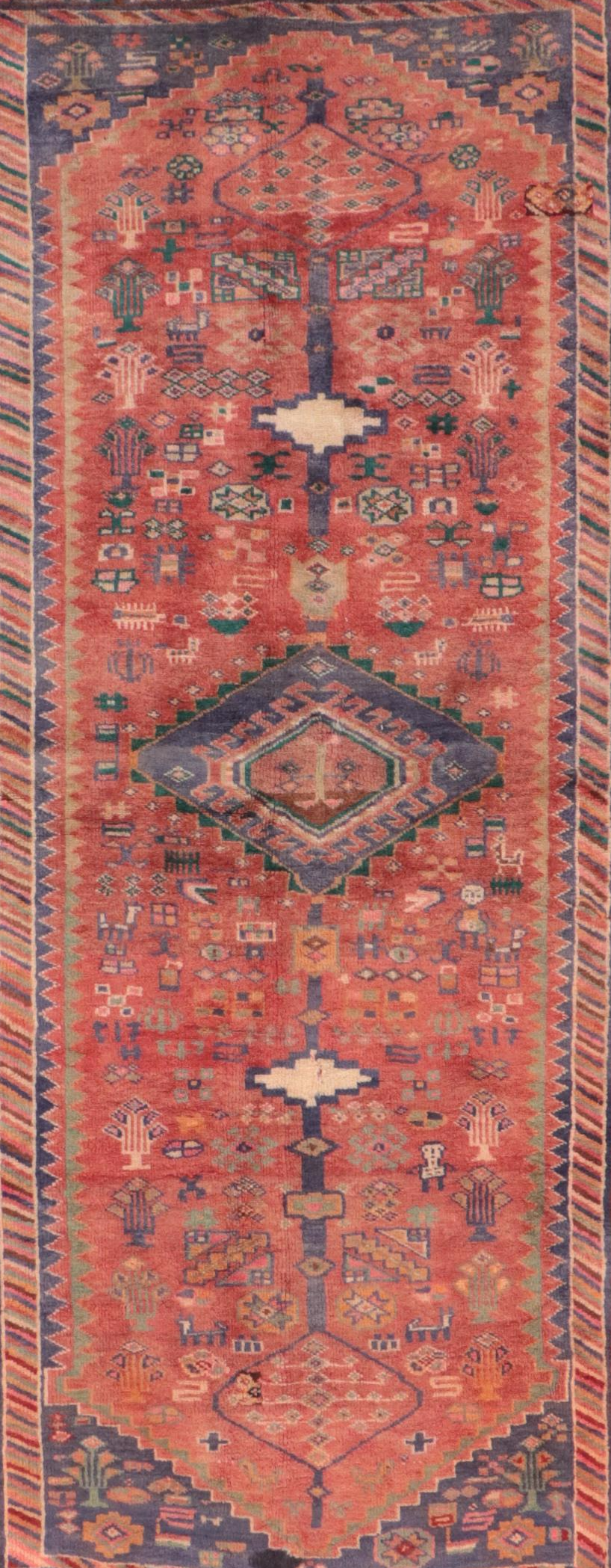 4'9 x 8'10 Hand-Knotted Persian Qashqai Area Rug