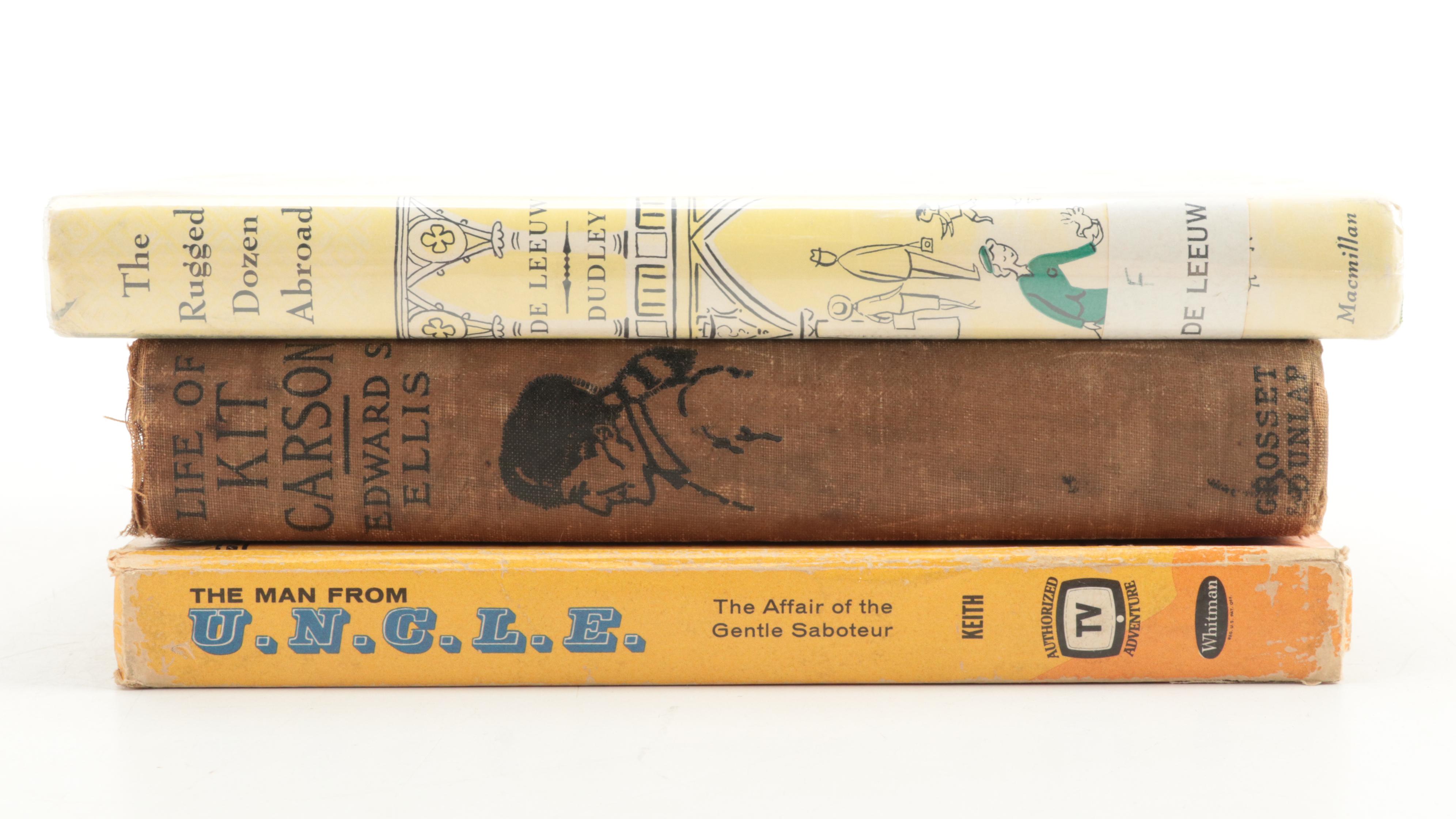 First Edition "The Rugged Dozen Abroad" by Adèle de Leeuw and More