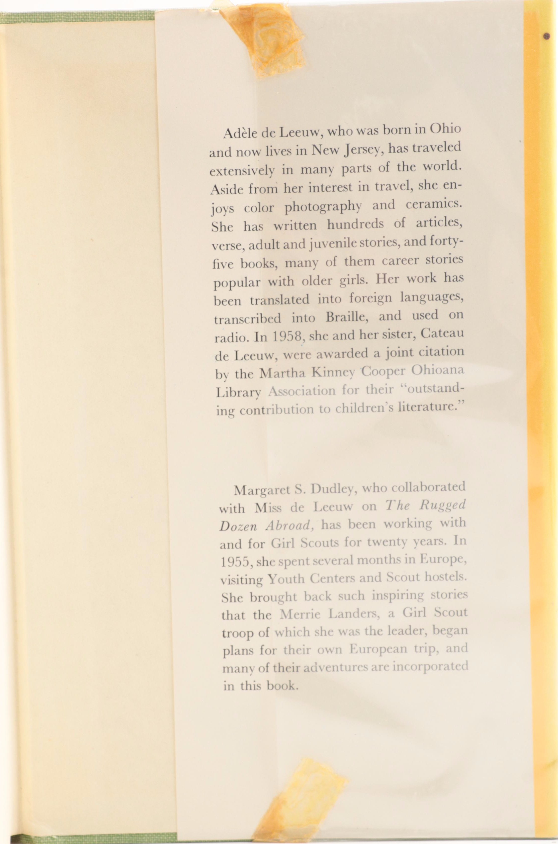 First Edition "The Rugged Dozen Abroad" by Adèle de Leeuw and More