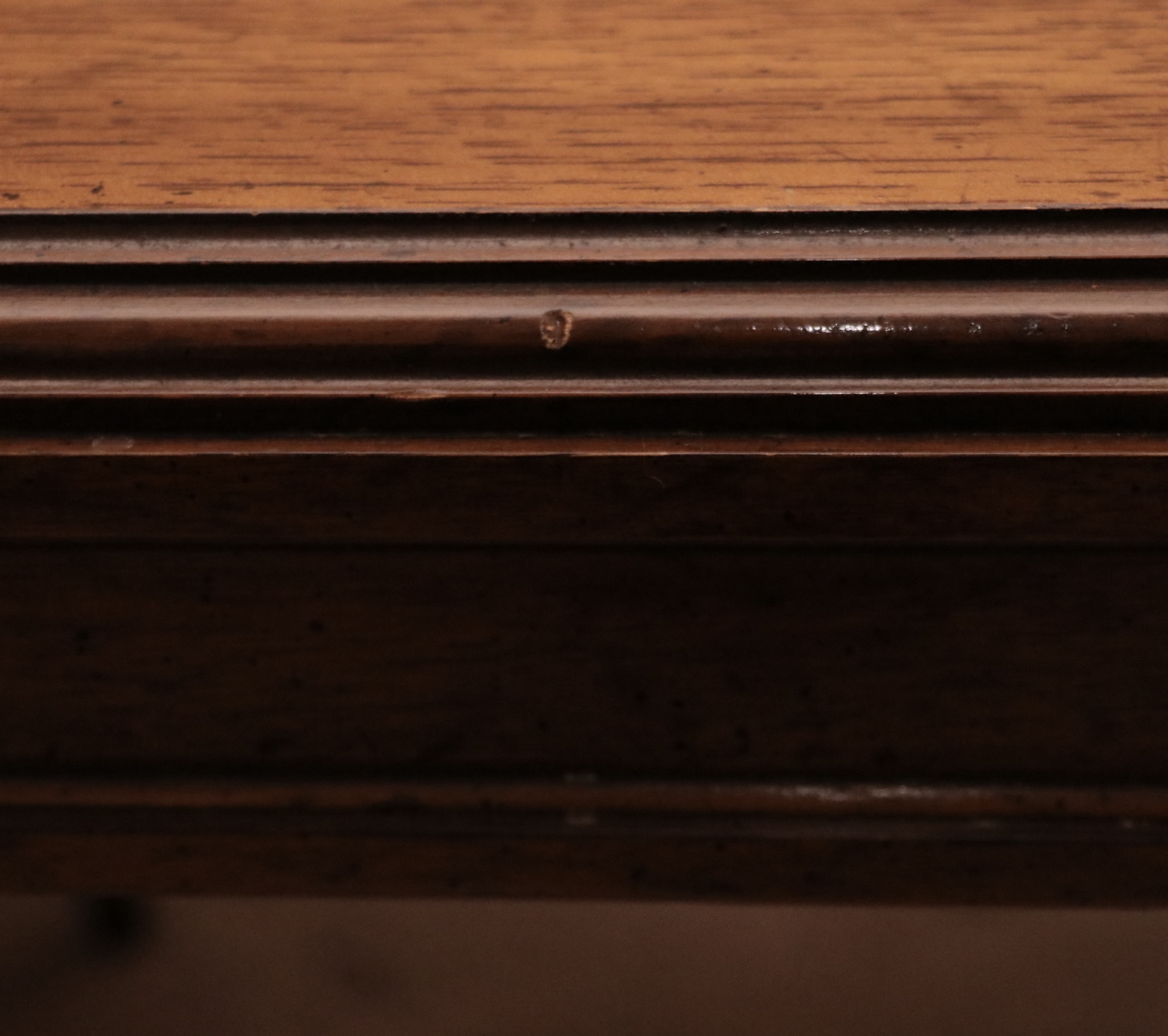 Drexel Heritage "Sketchbook" Burl and Pecan Dining Table and Cane-Back Chairs