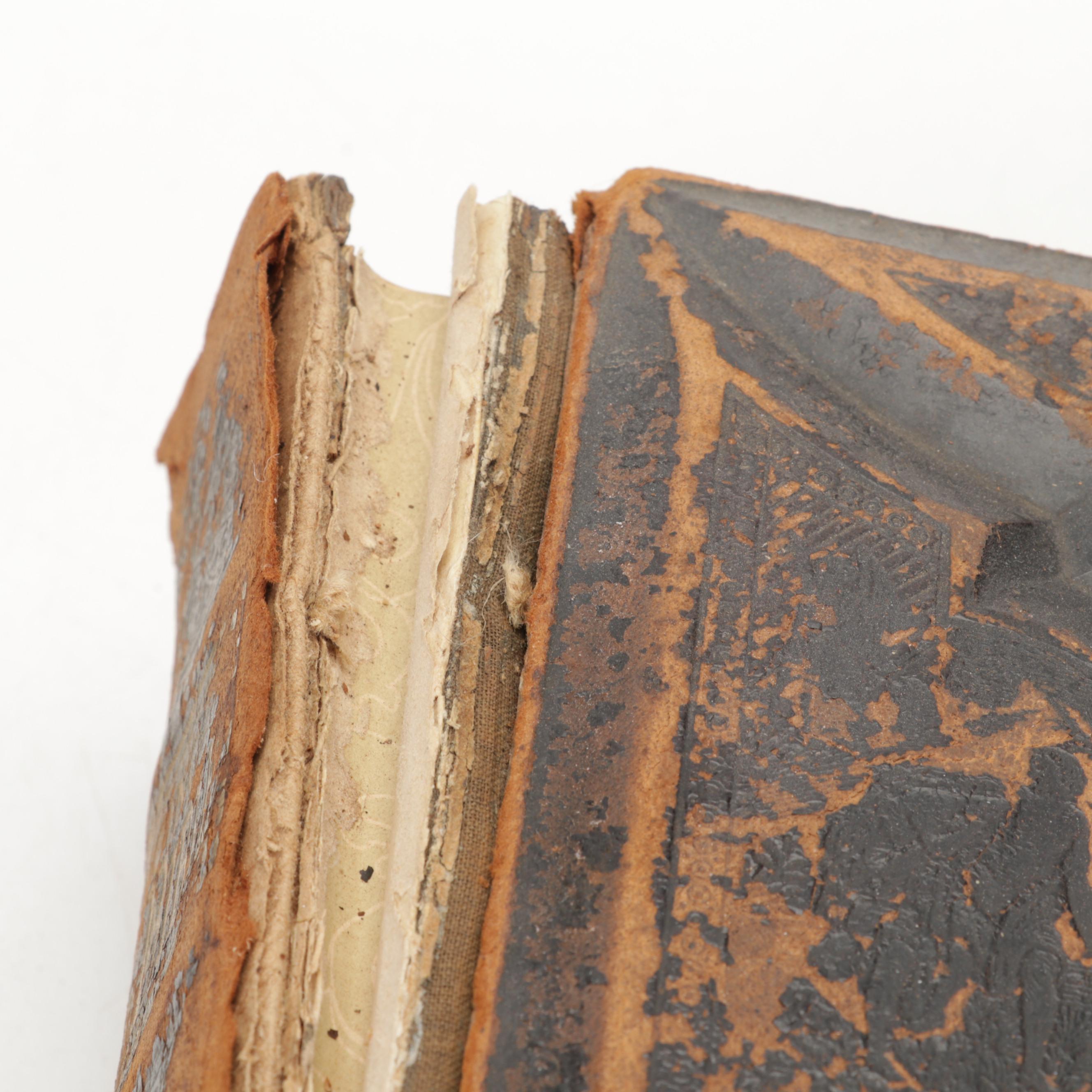 Leather Bound Self-Pronouncing Holy Bible, 1892