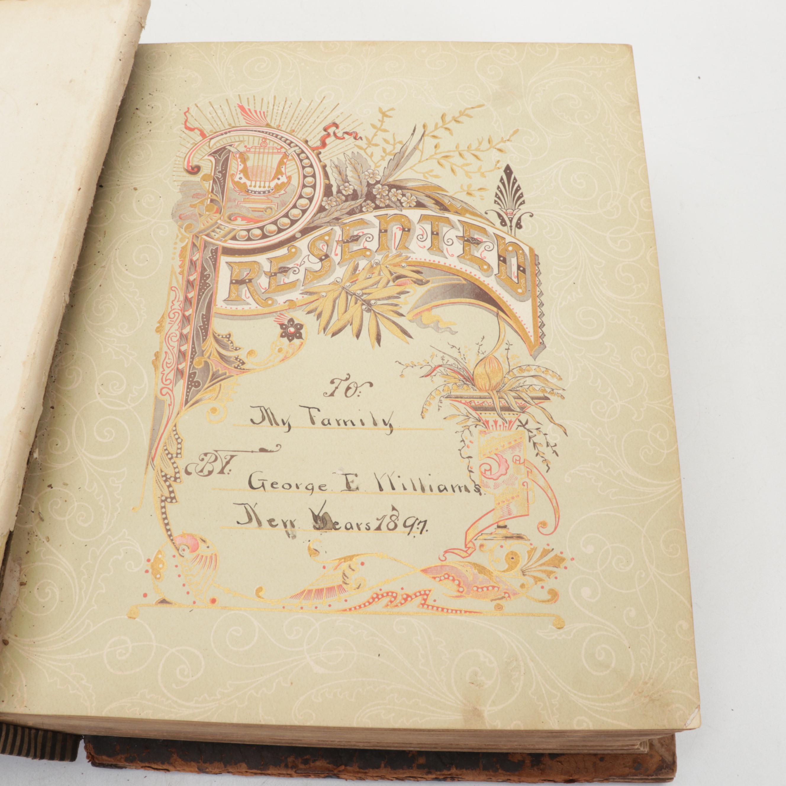 Leather Bound Self-Pronouncing Holy Bible, 1892