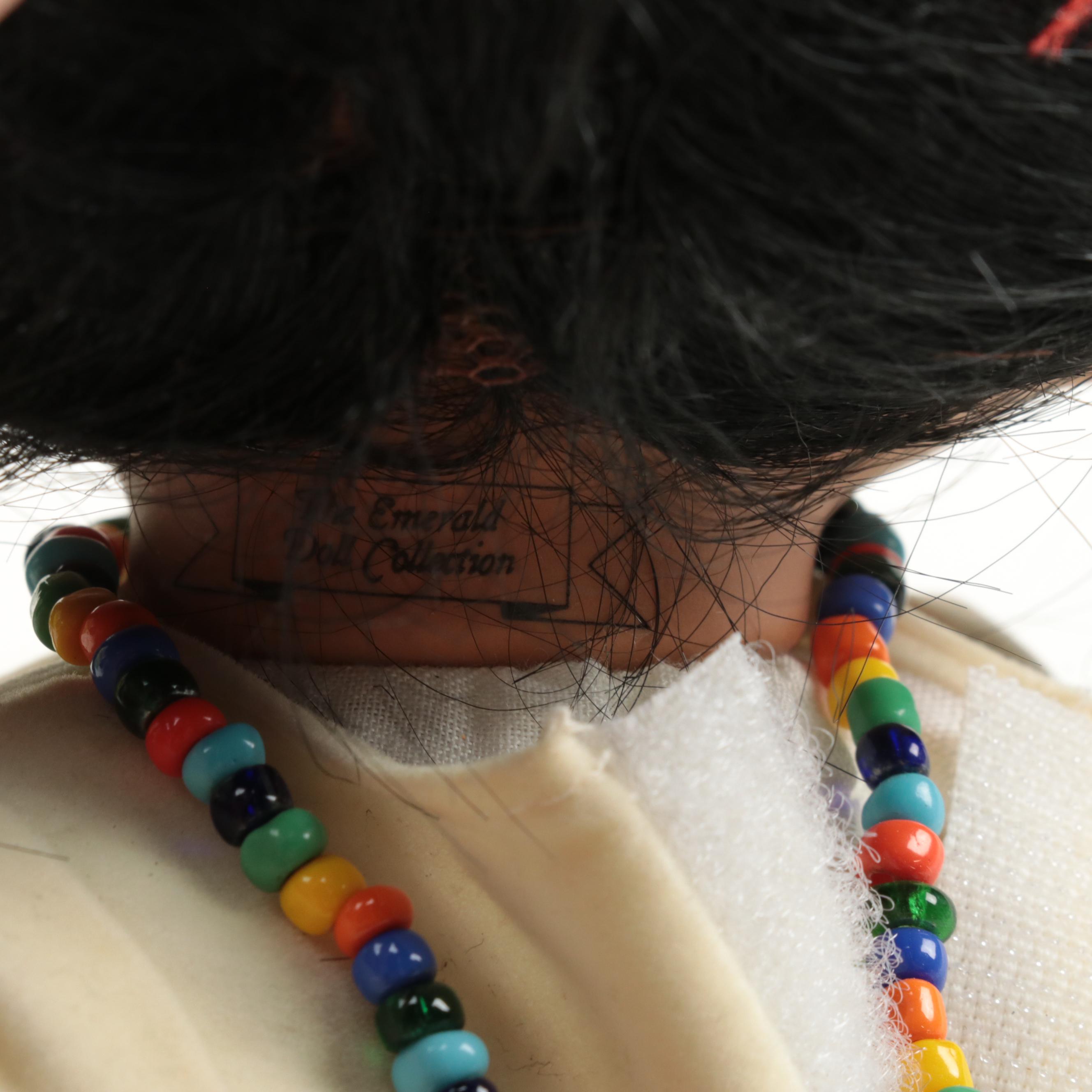 Royal Heirloom and Emerald Collection Native American Style Bisque Dolls