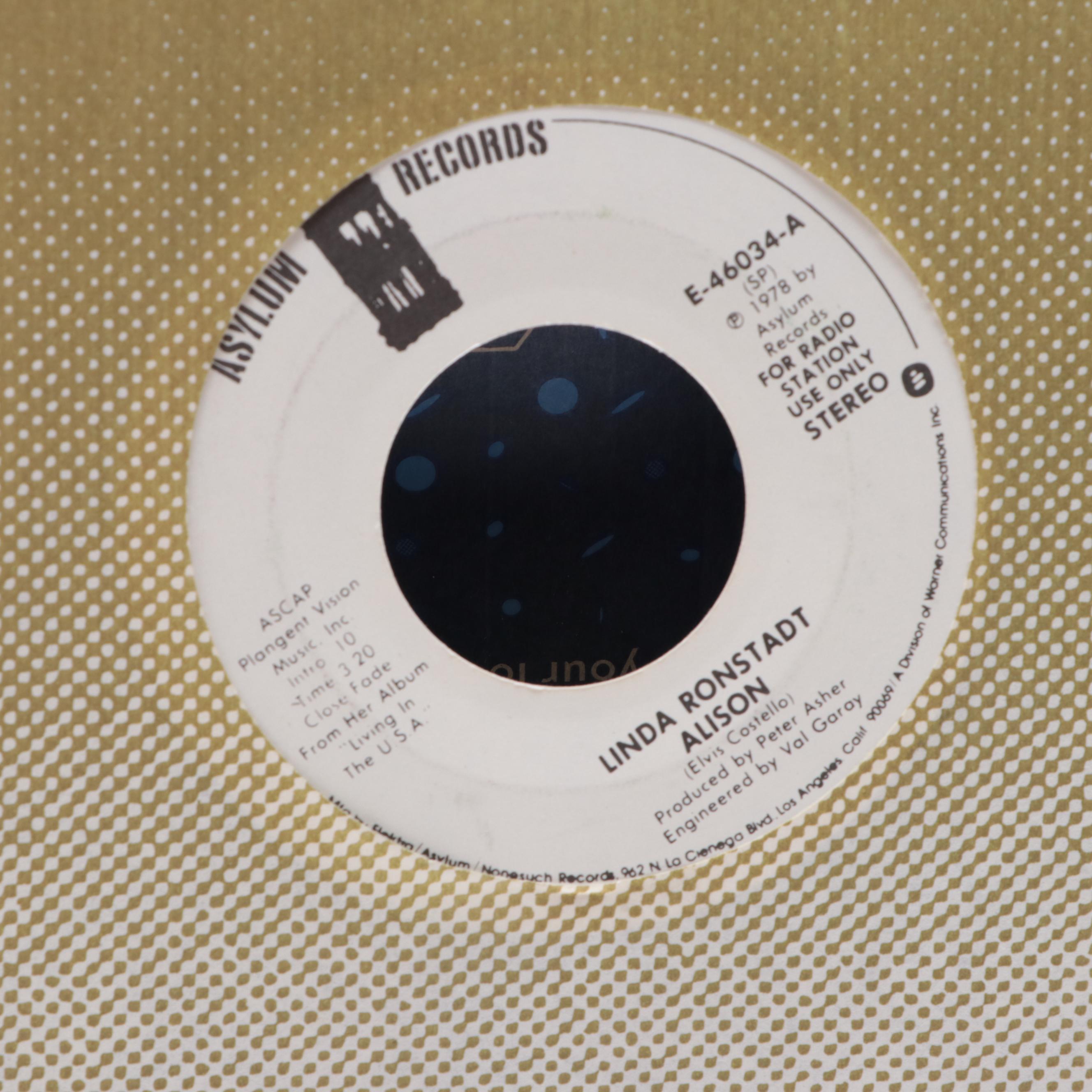 Sammy Kaye, Nat King Cole, Linda Ronstadt and More 45 RPM Vinyl Records