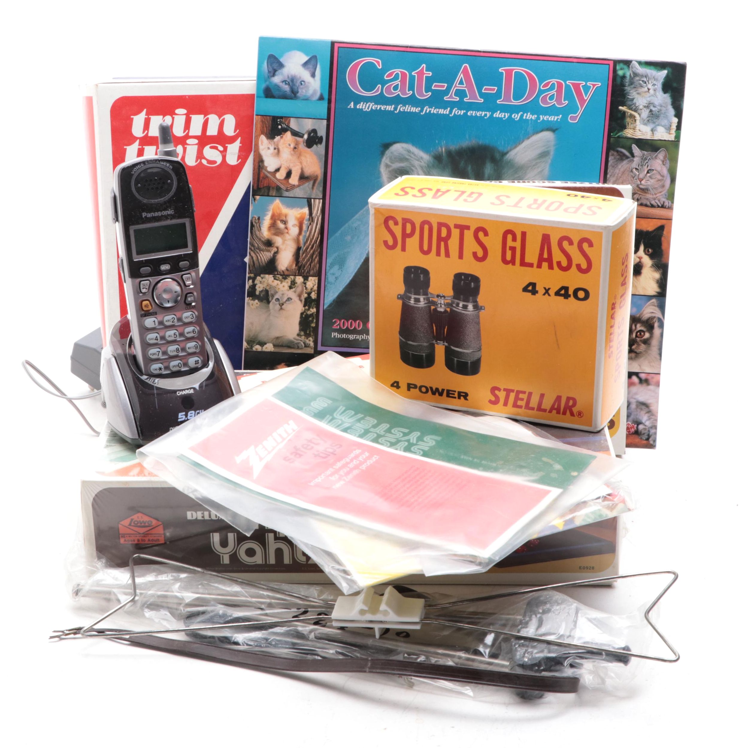 E. S. Lowe Yahtzee Board Game with Trim Twist Exerciser, Binoculars and More