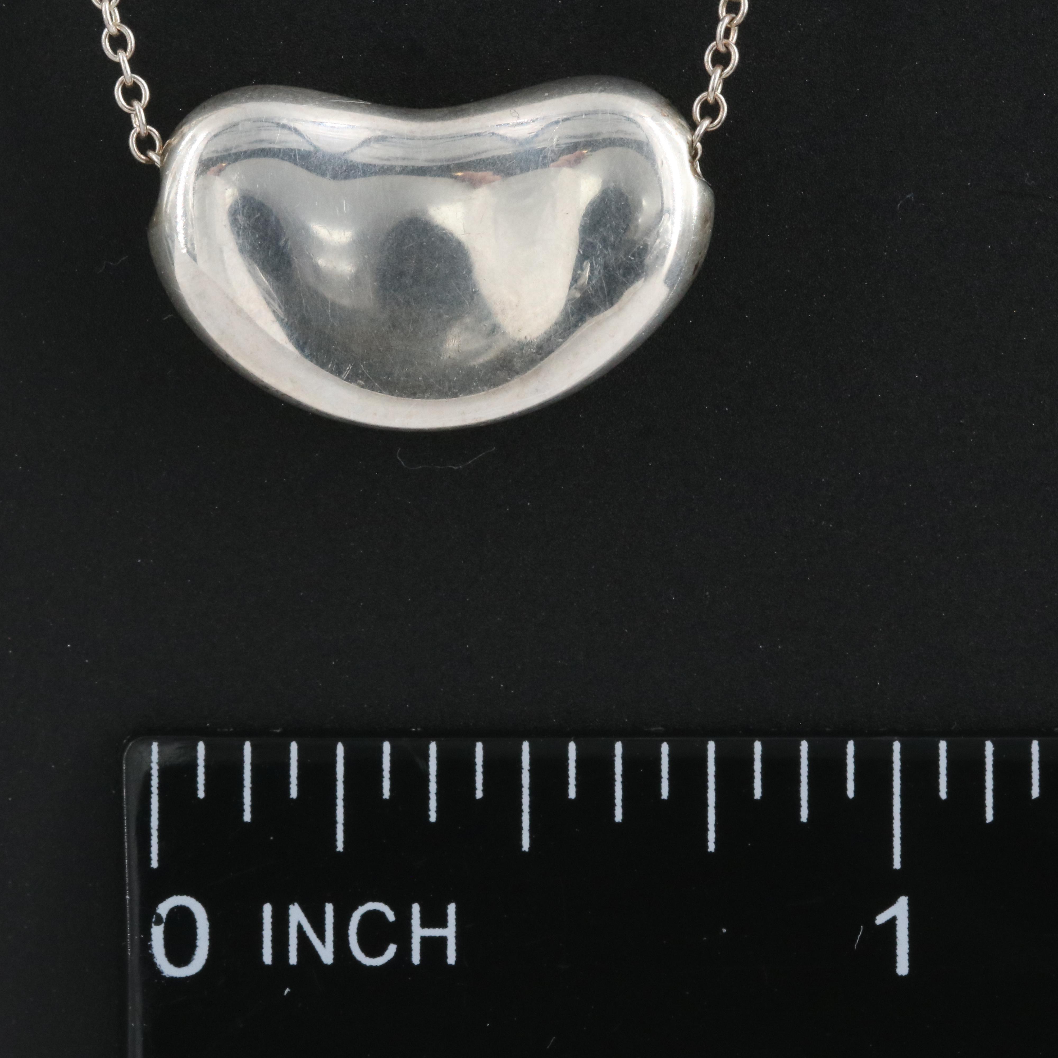 Elsa Peretti for Tiffany & Co. Sterling "Bean" Necklace