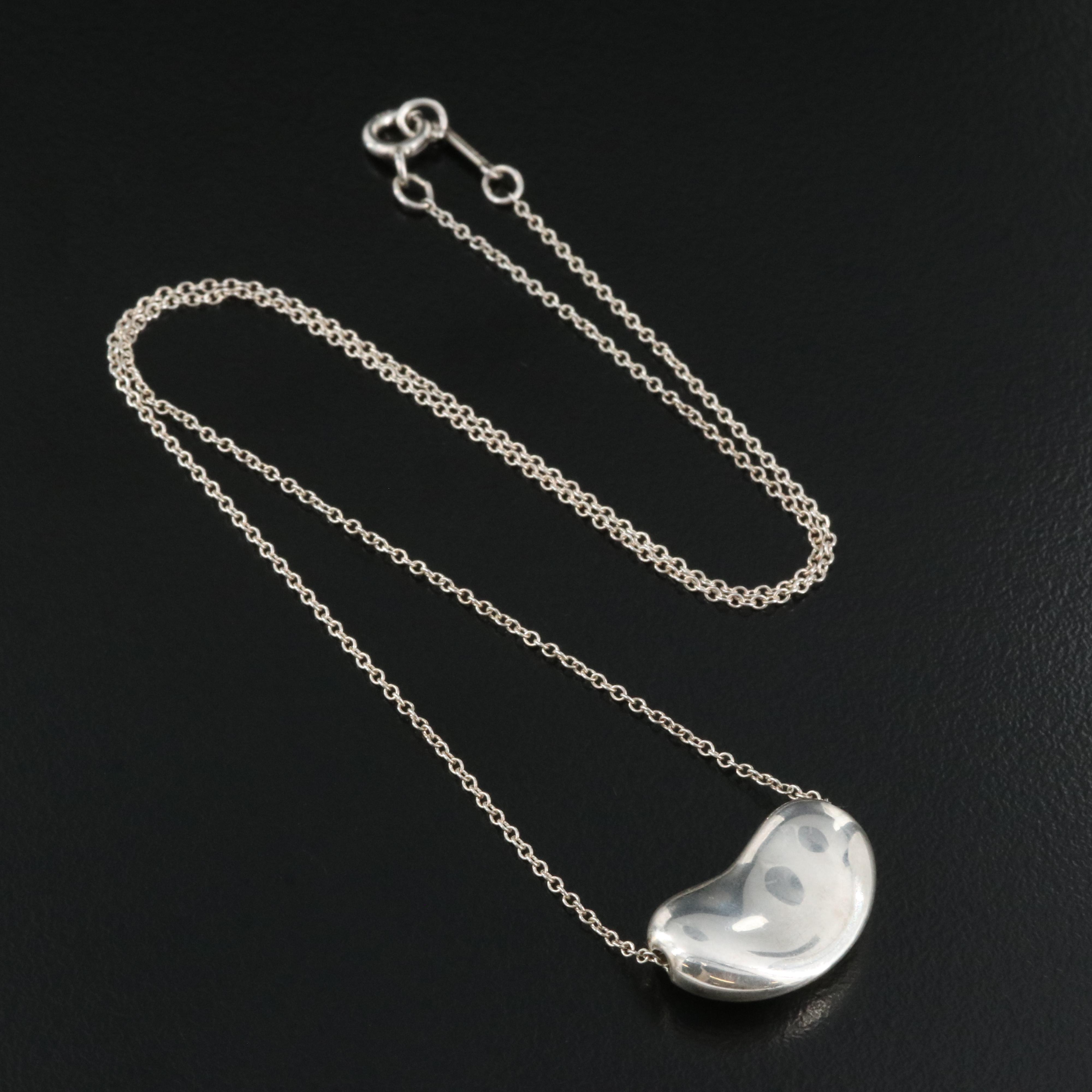 Elsa Peretti for Tiffany & Co. Sterling "Bean" Necklace