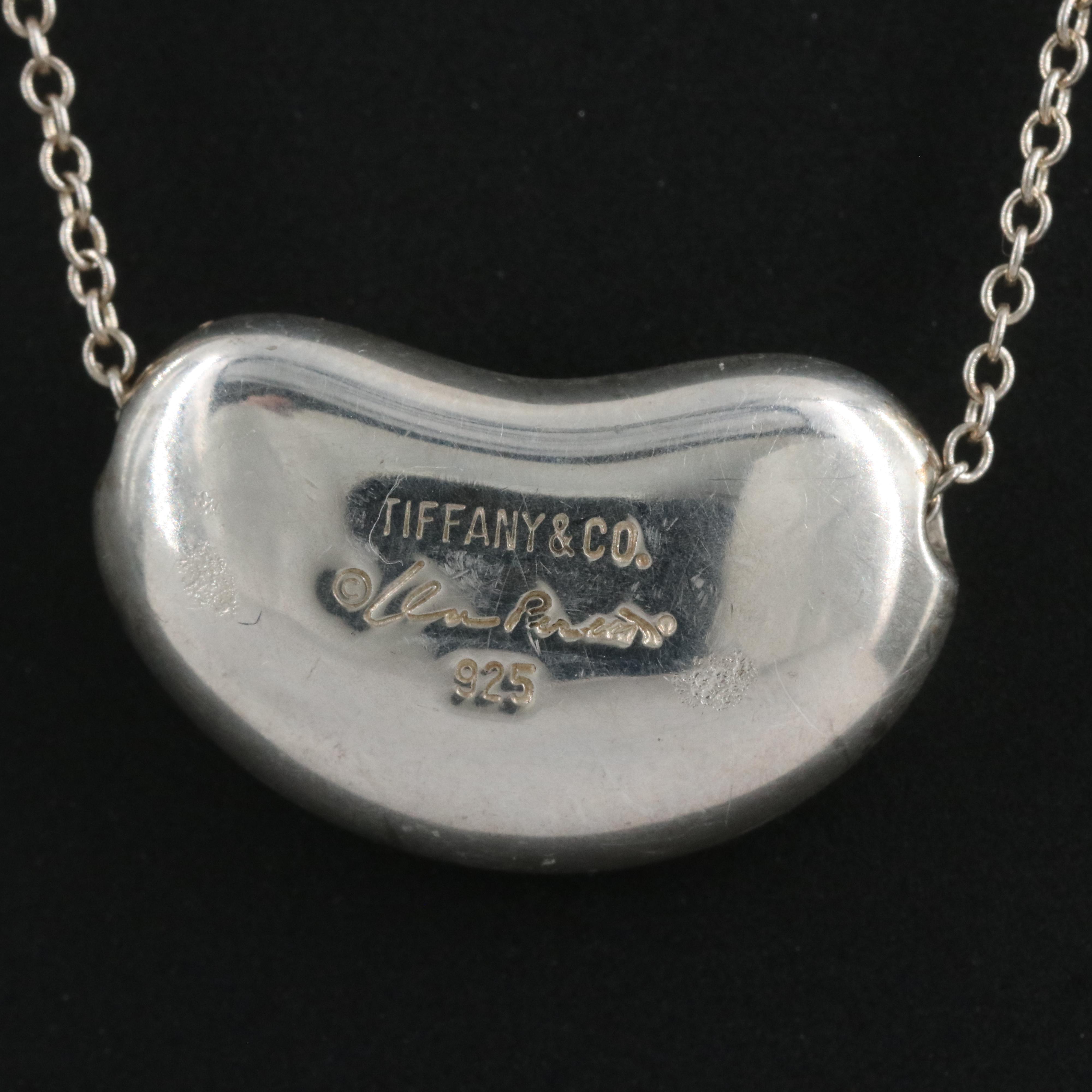 Elsa Peretti for Tiffany & Co. Sterling "Bean" Necklace