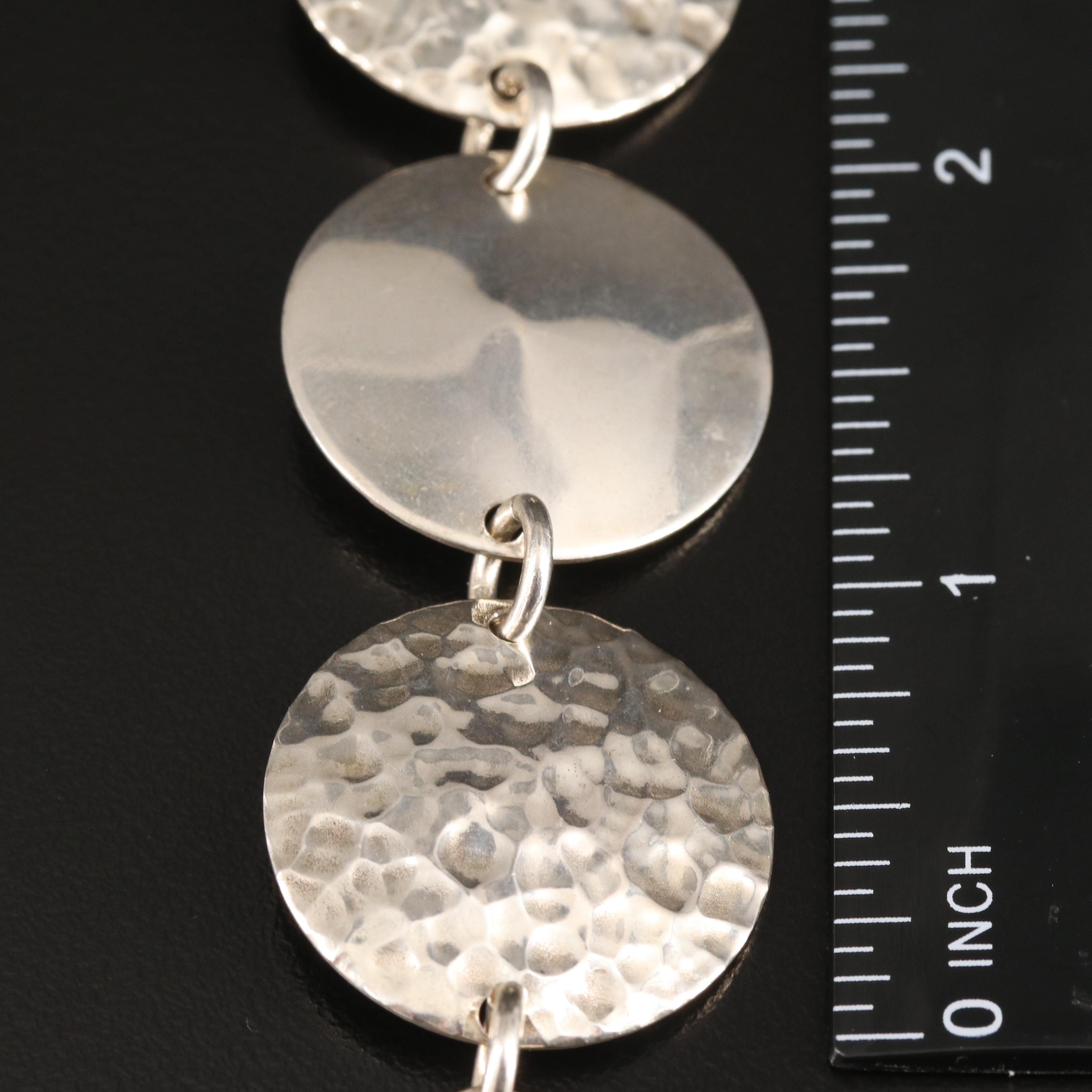 Sterling Cuff, Hinged Bangle and Circle Link Bracelets