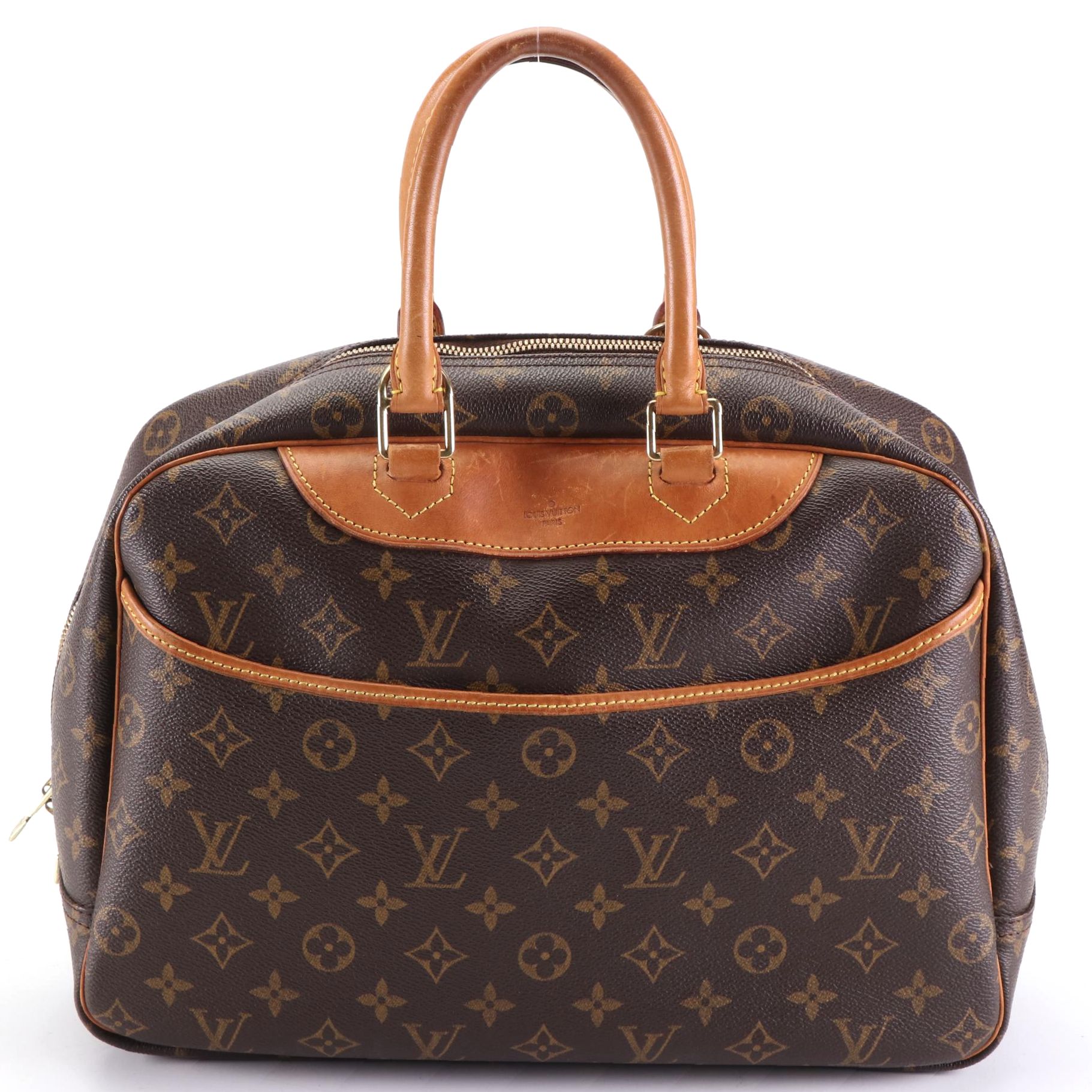 Louis Vuitton Deauville Bag in Monogram Canvas and Vachetta Leather