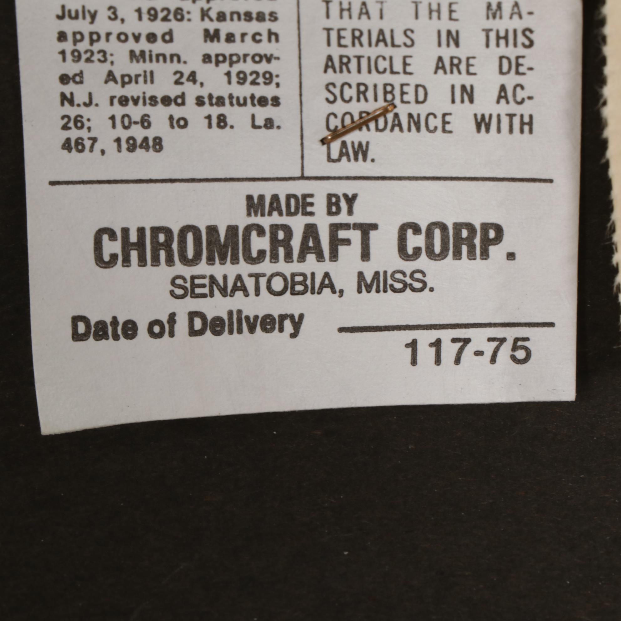 Chromcraft Modernist Oak and Brass Seven-Piece Dining Set, circa 1980