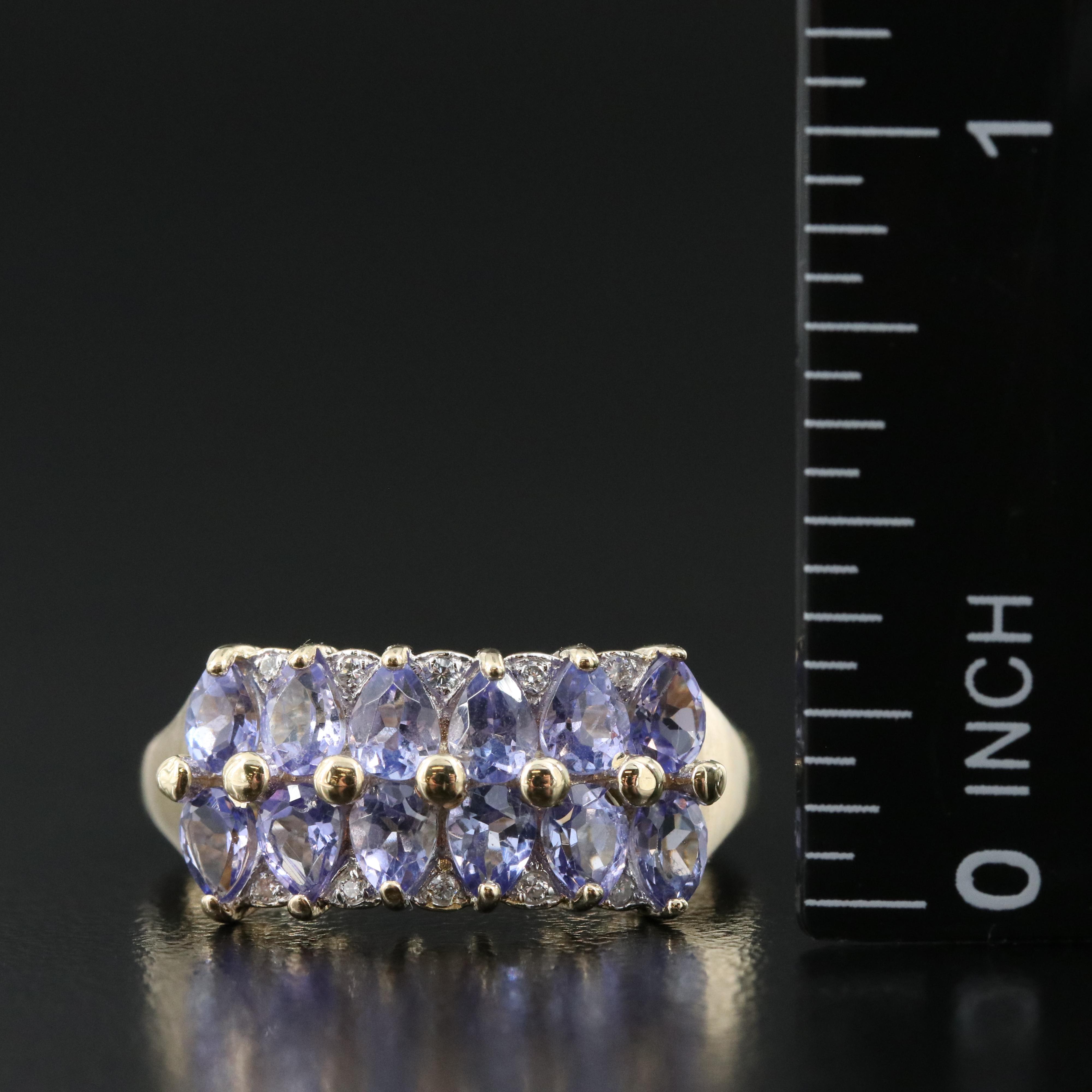 14K Tanzanite and Diamond Ring