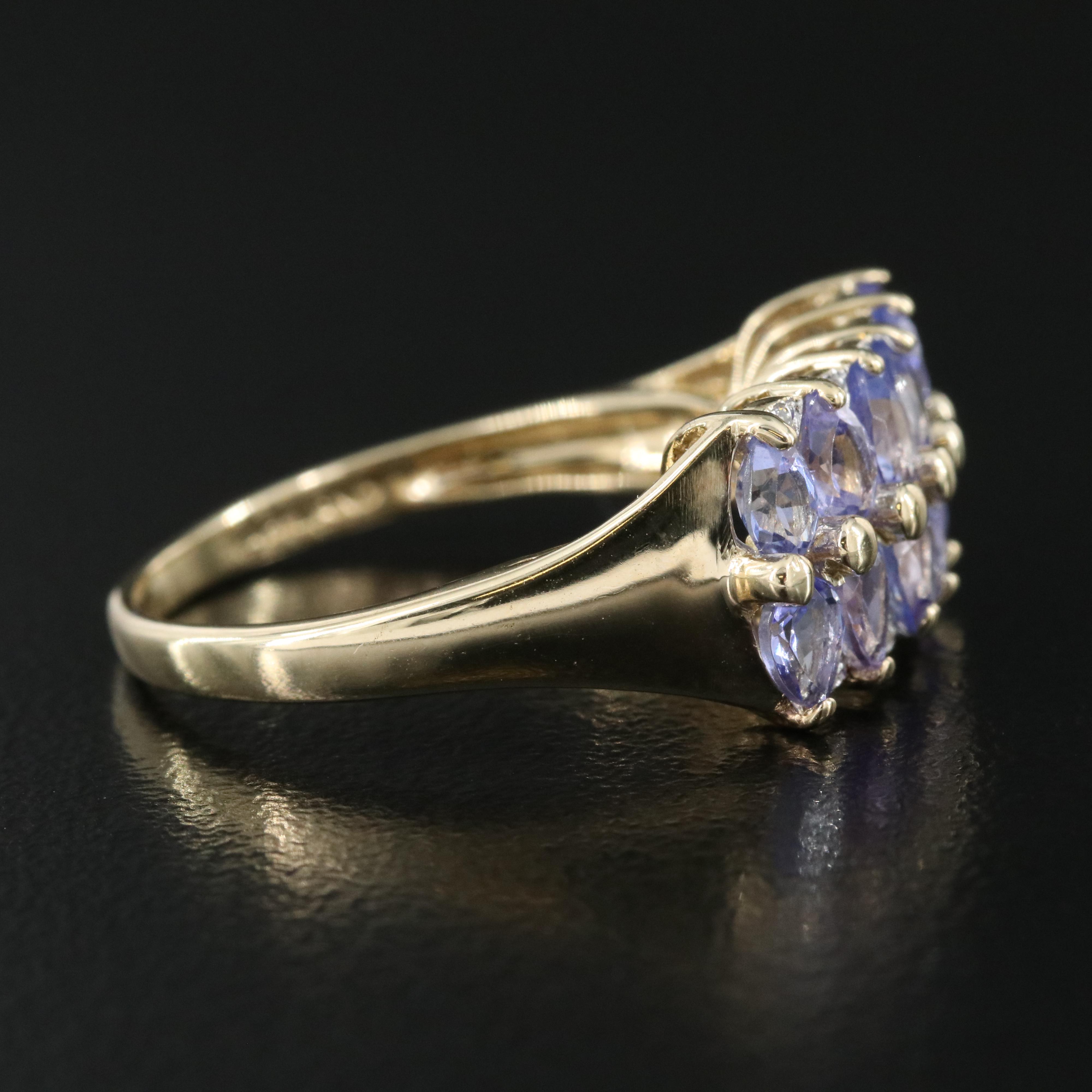 14K Tanzanite and Diamond Ring