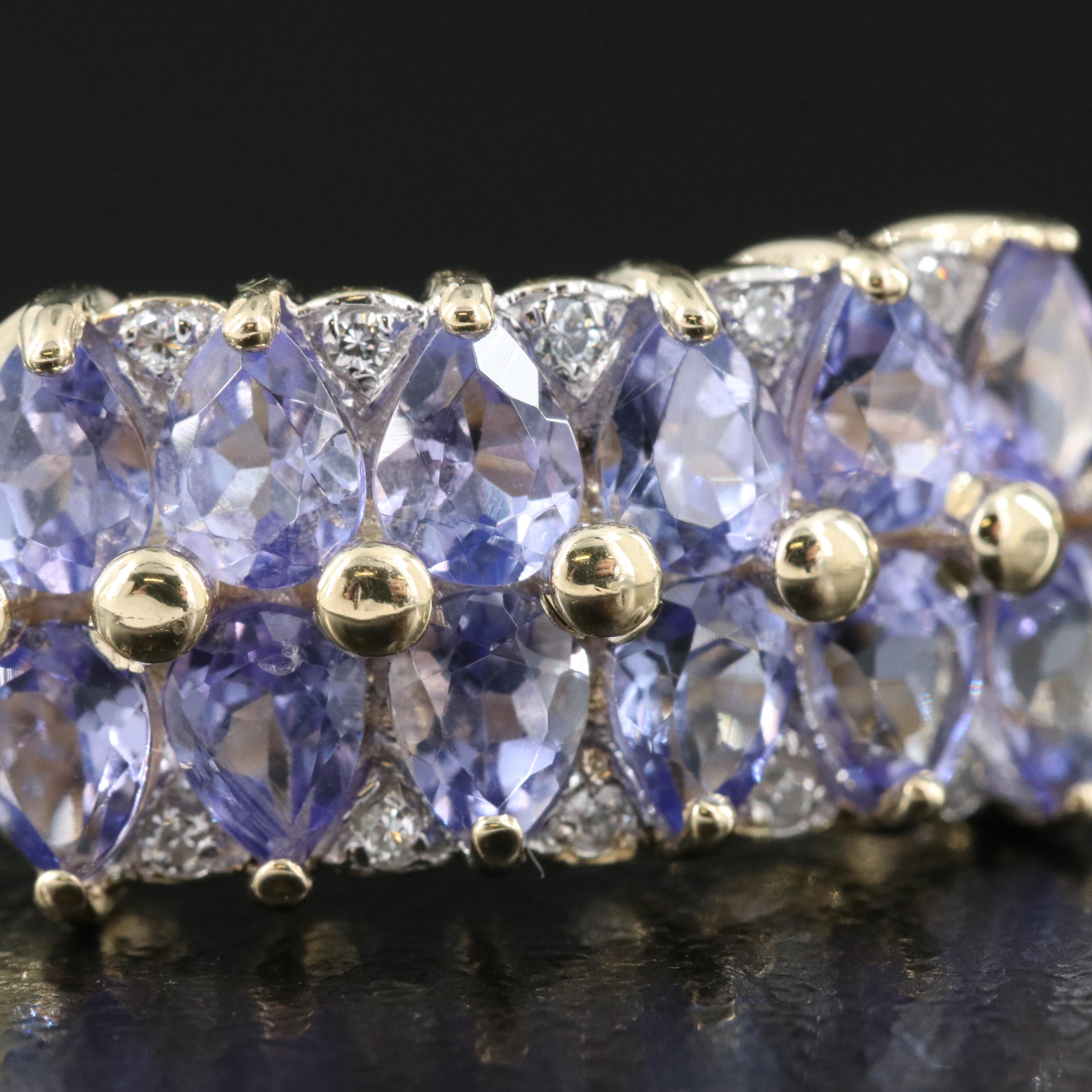 14K Tanzanite and Diamond Ring