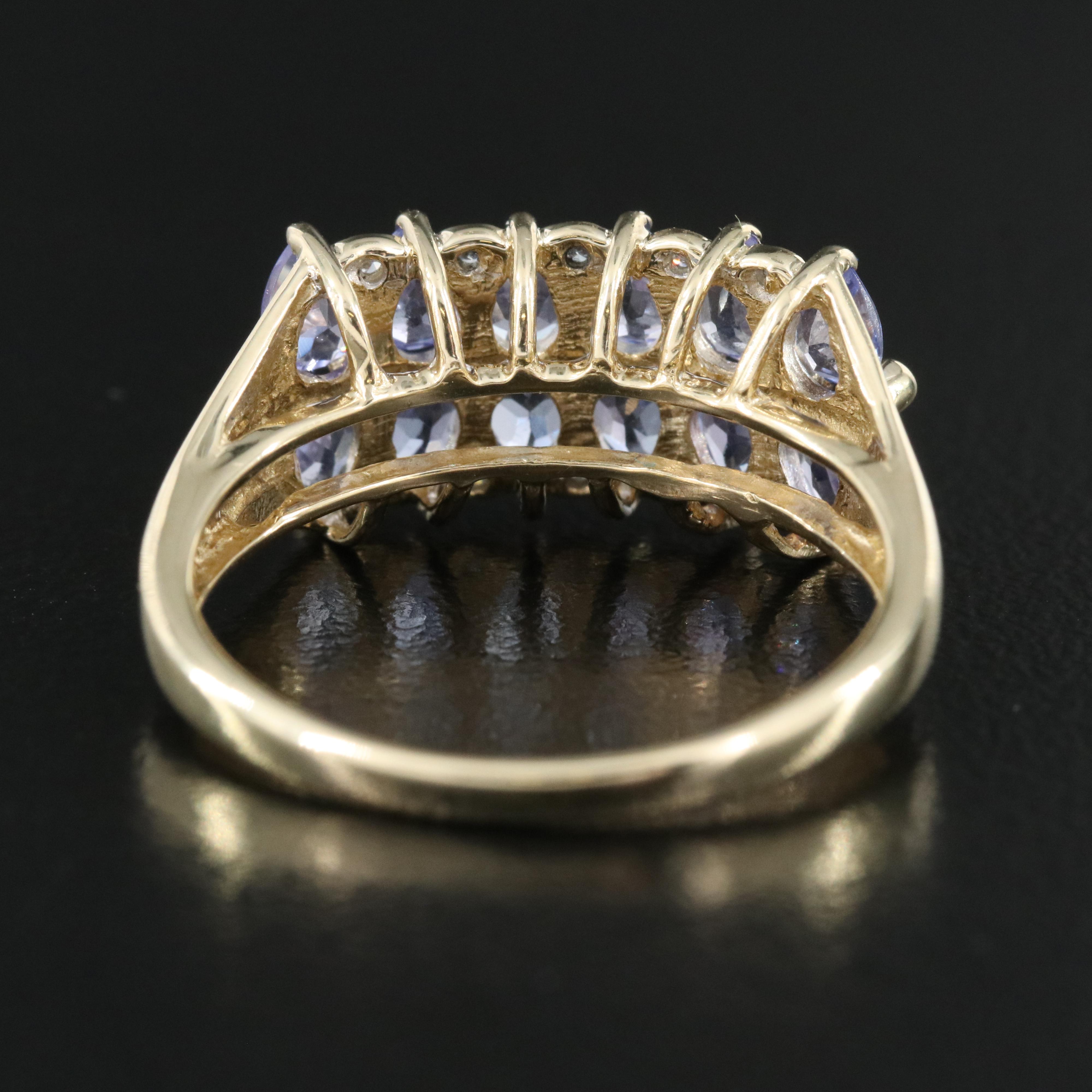 14K Tanzanite and Diamond Ring