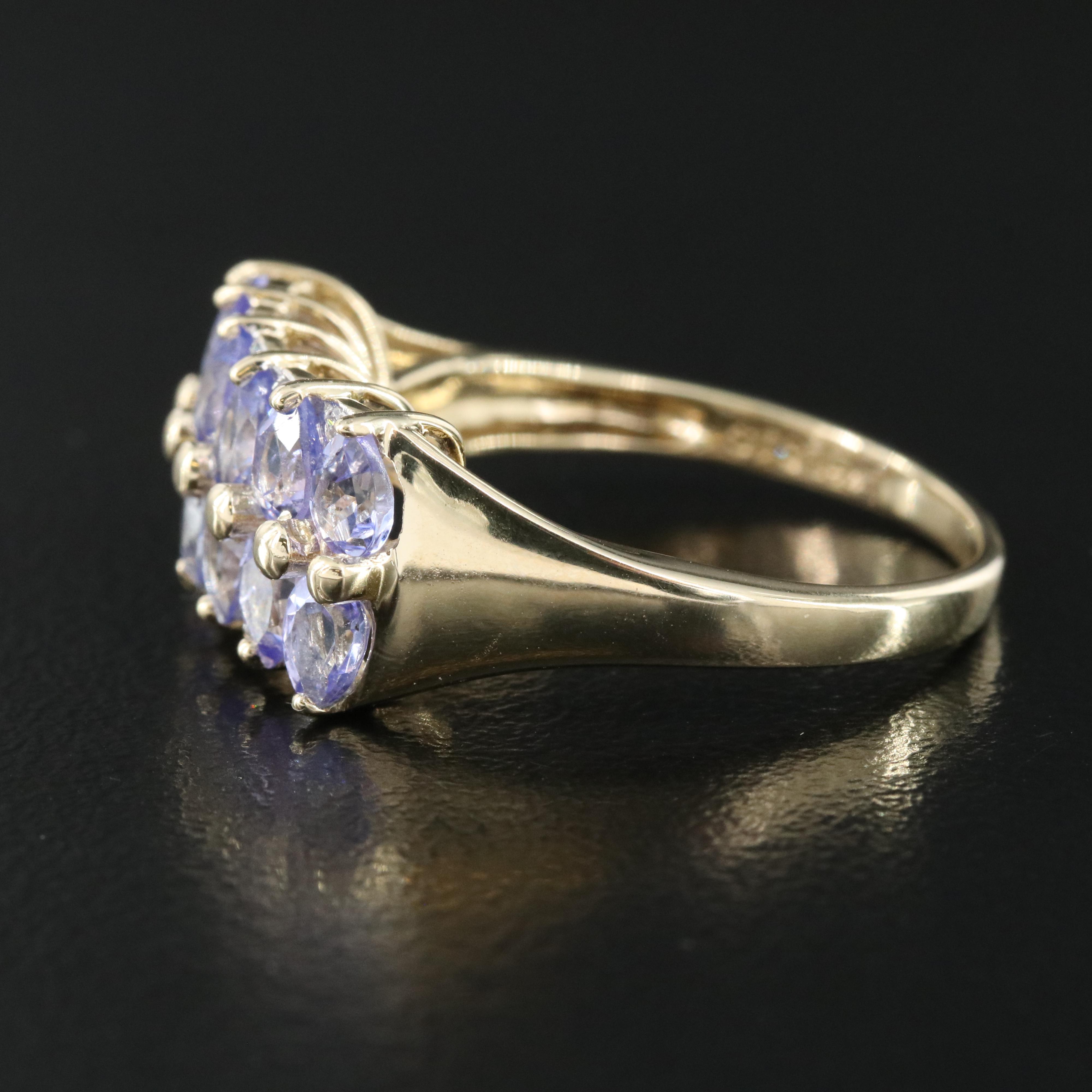 14K Tanzanite and Diamond Ring
