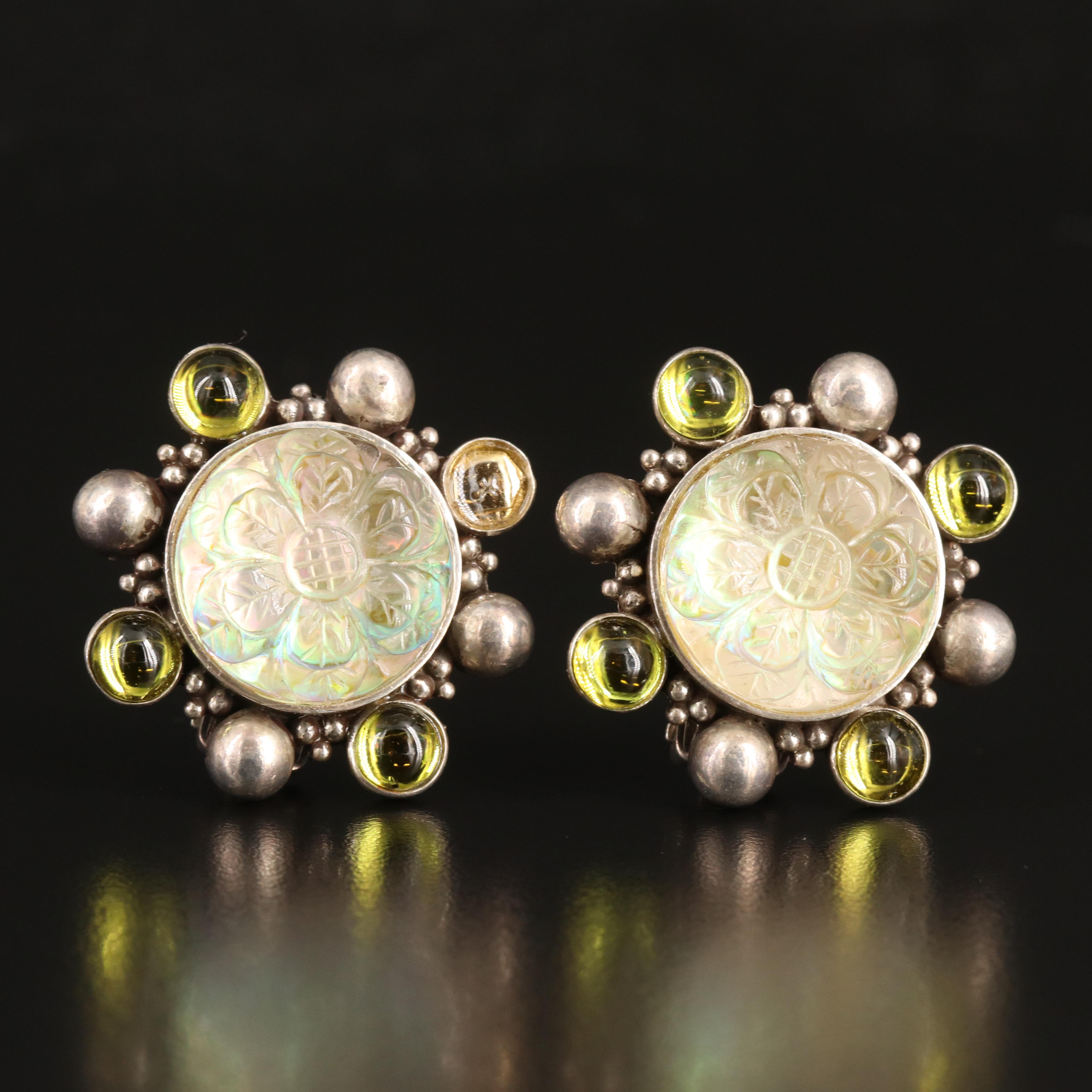 Stephen Dweck Sterling Peridot and Quartz