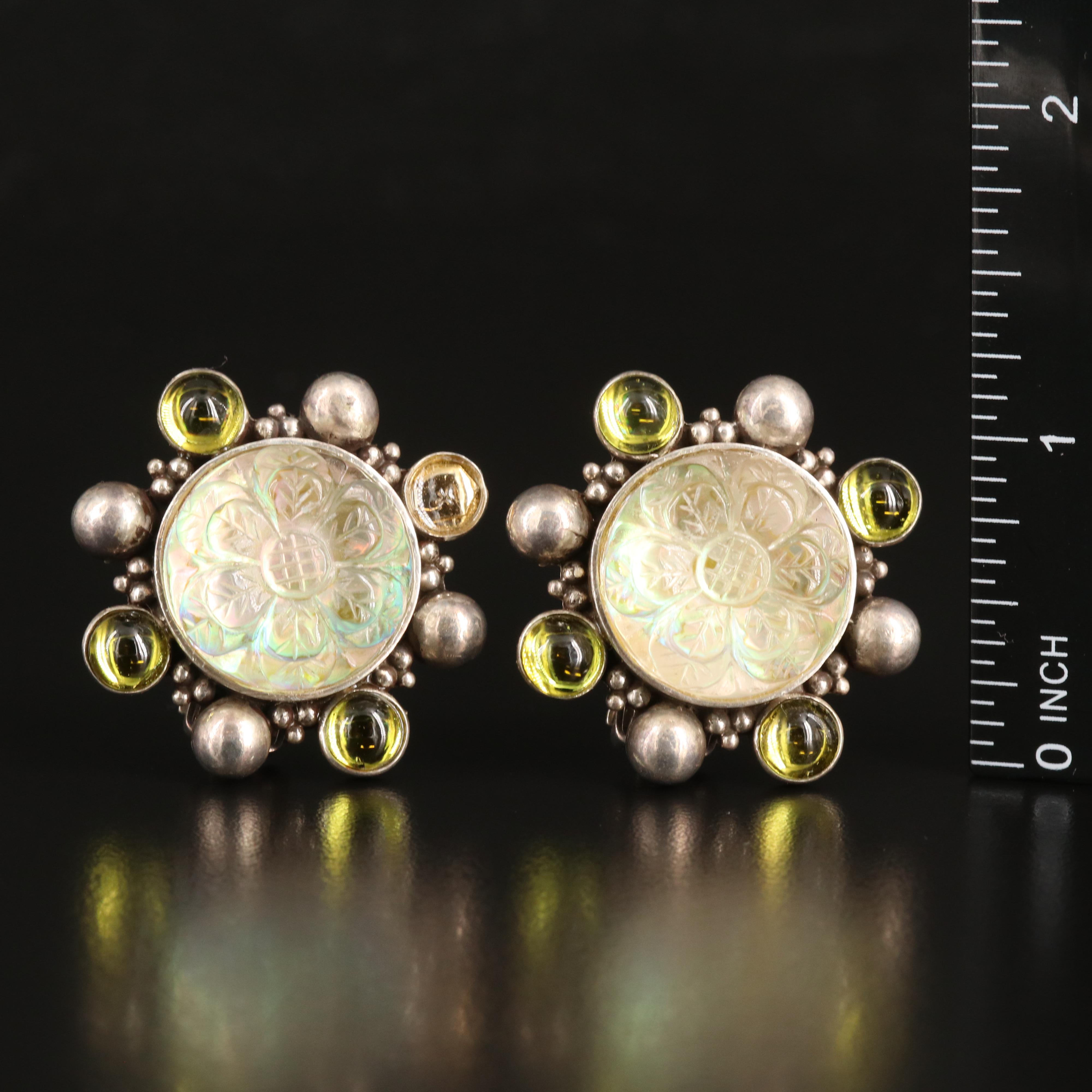 Stephen Dweck Sterling Peridot and Quartz