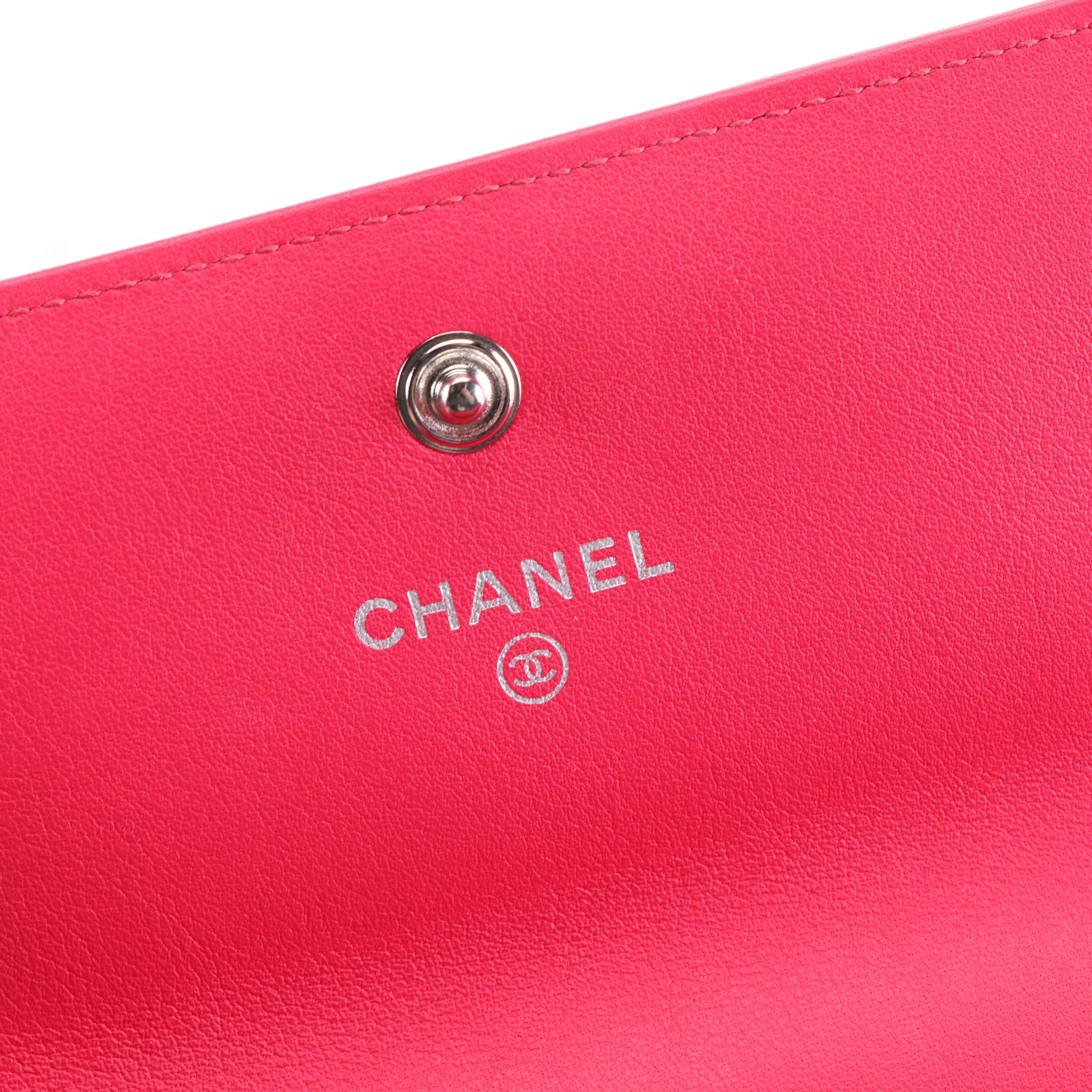 Chanel CC Long Flap Wallet in Patent Leather