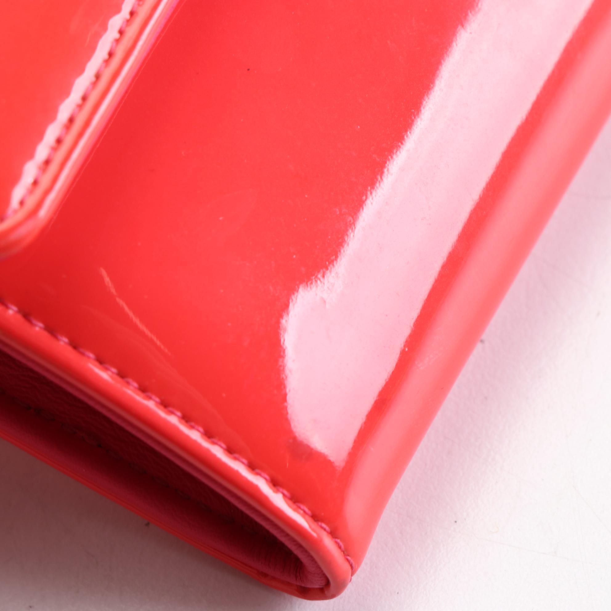 Chanel CC Long Flap Wallet in Patent Leather