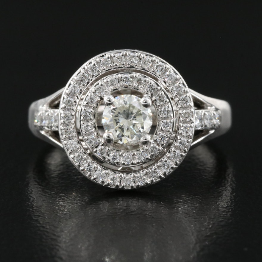 14K 0.88 CTW Diamond Ring