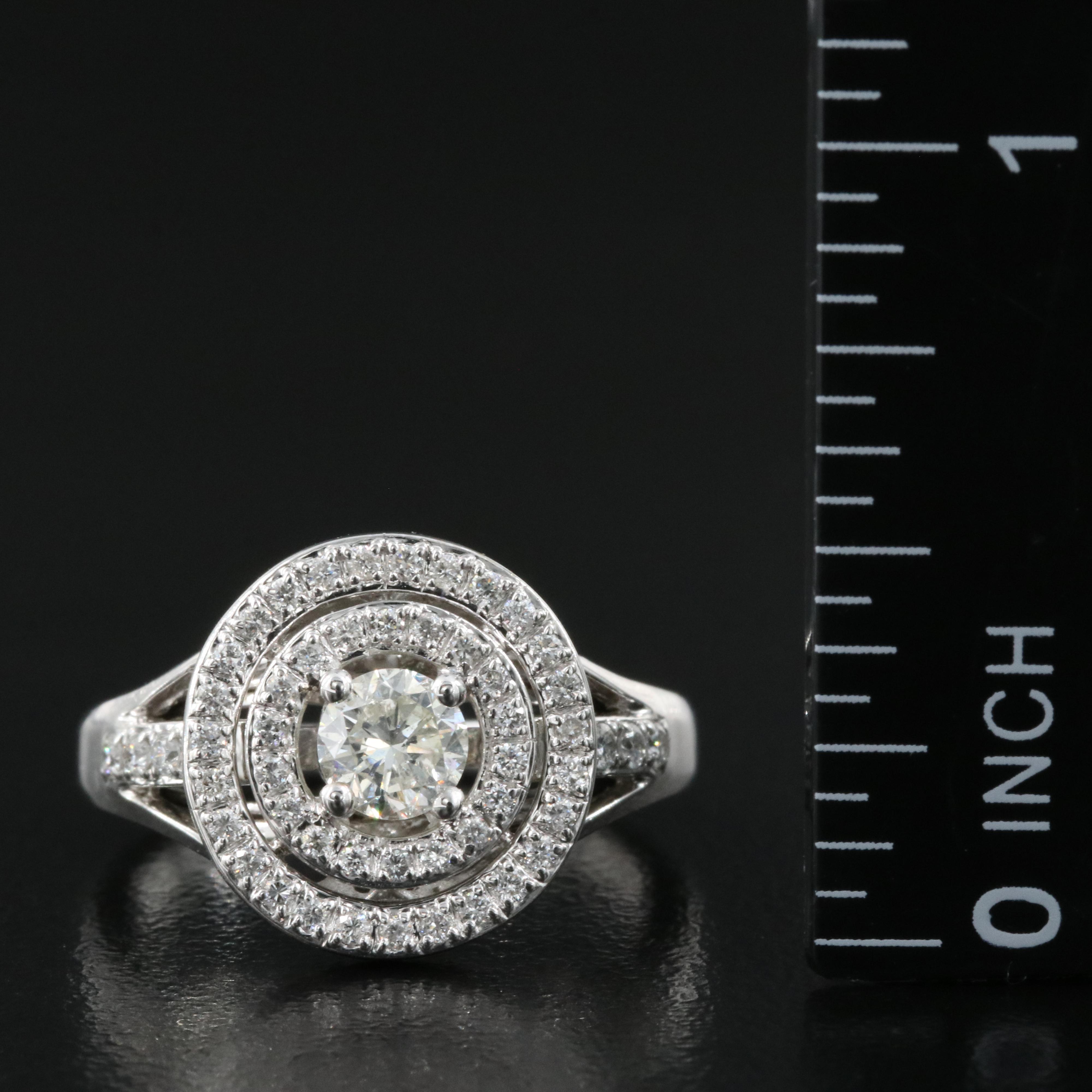 14K 0.88 CTW Diamond Ring