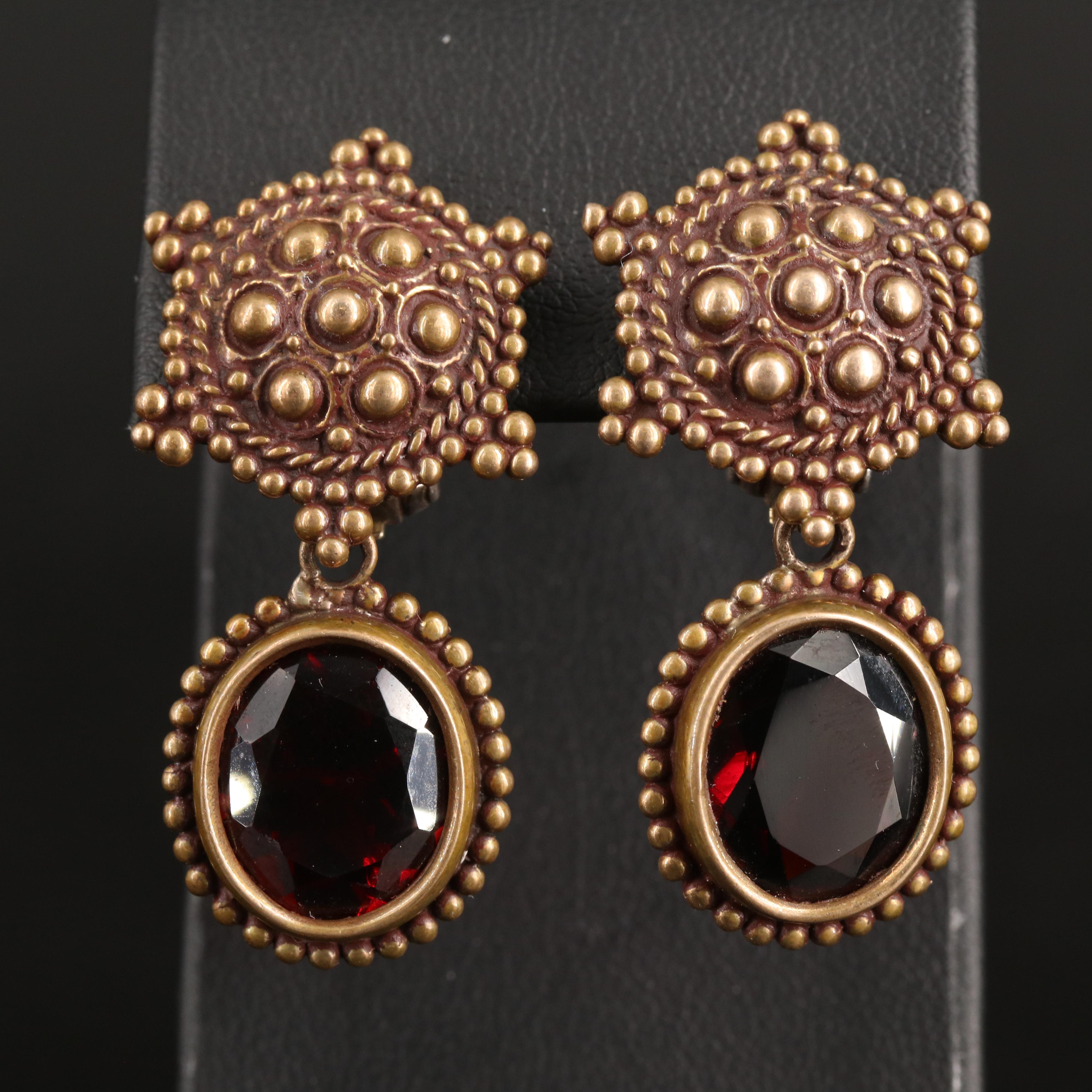 Stephen Dweck Garnet Earrings