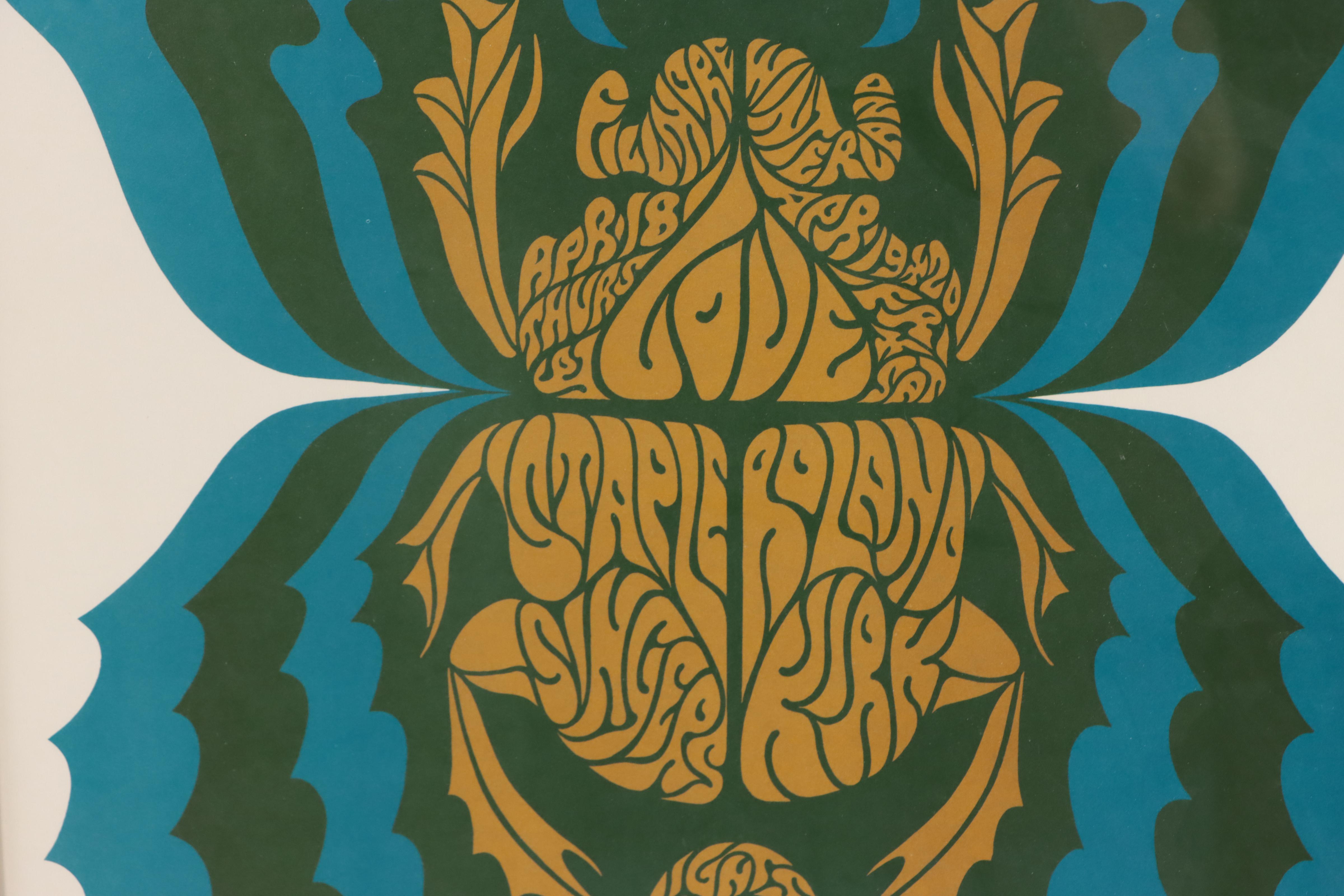 Bill Graham Presents Love at the Fillmore Concert Poster After Patrick Lofthouse