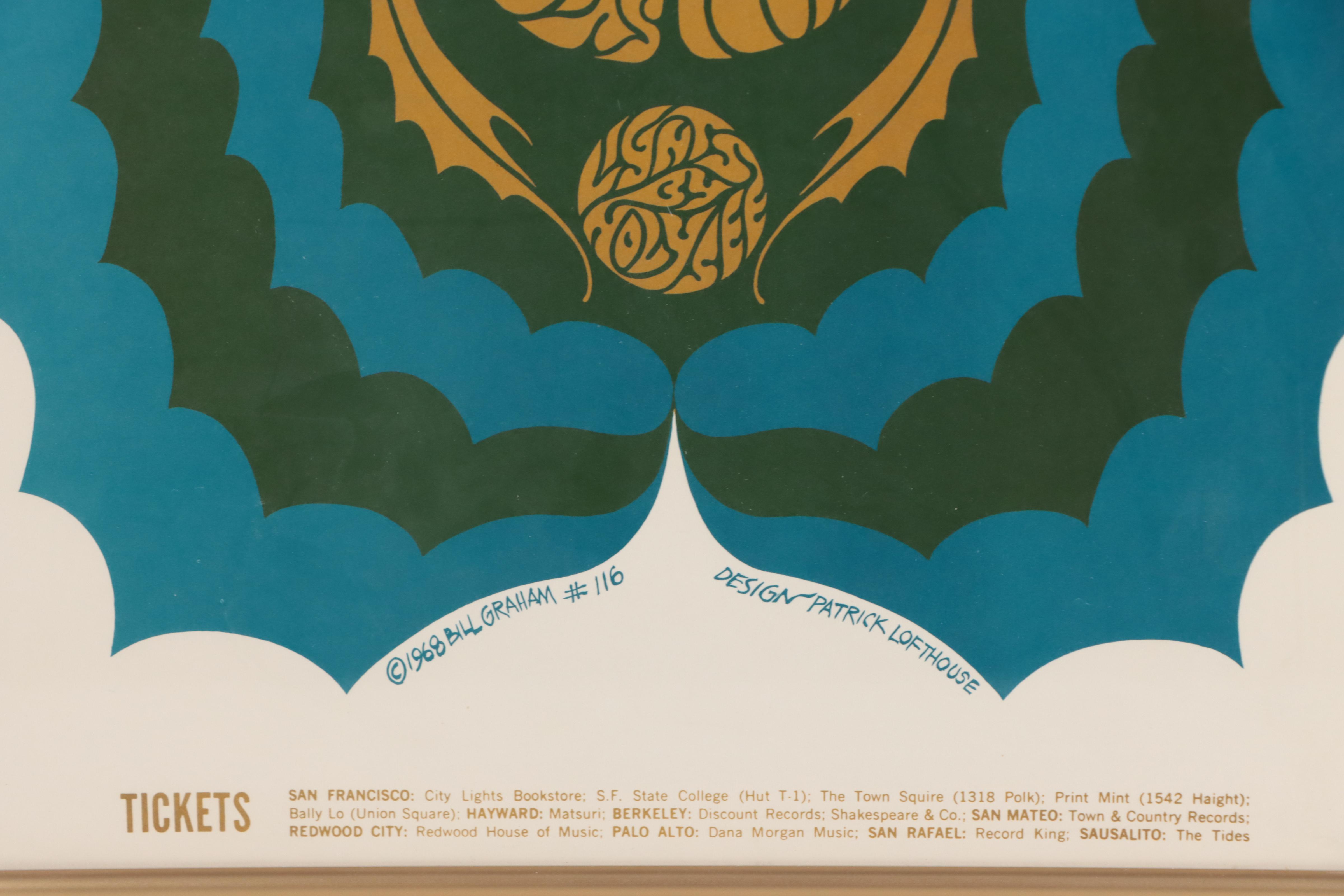 Bill Graham Presents Love at the Fillmore Concert Poster After Patrick Lofthouse