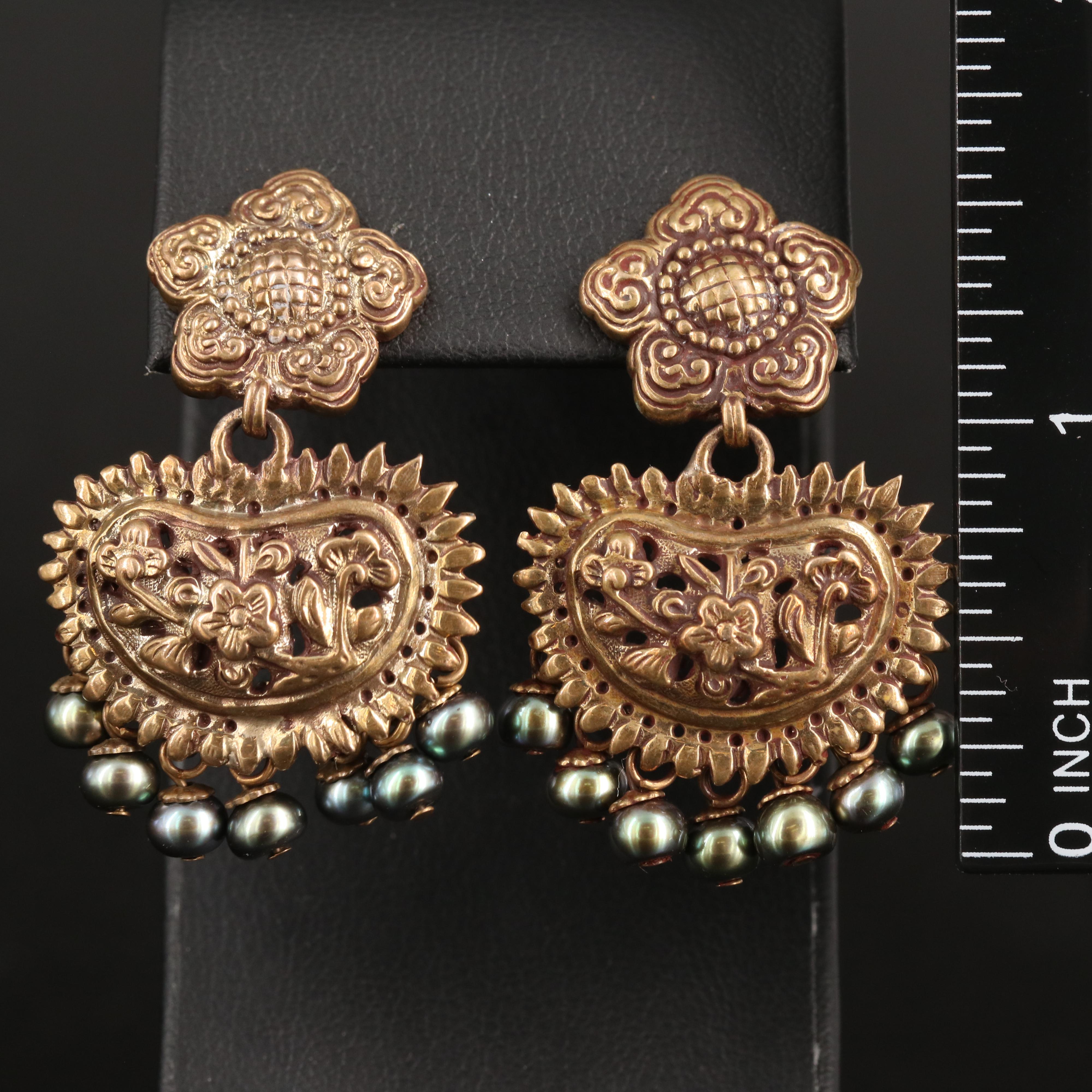 Stephen Dweck Pearl Fringe Earrings