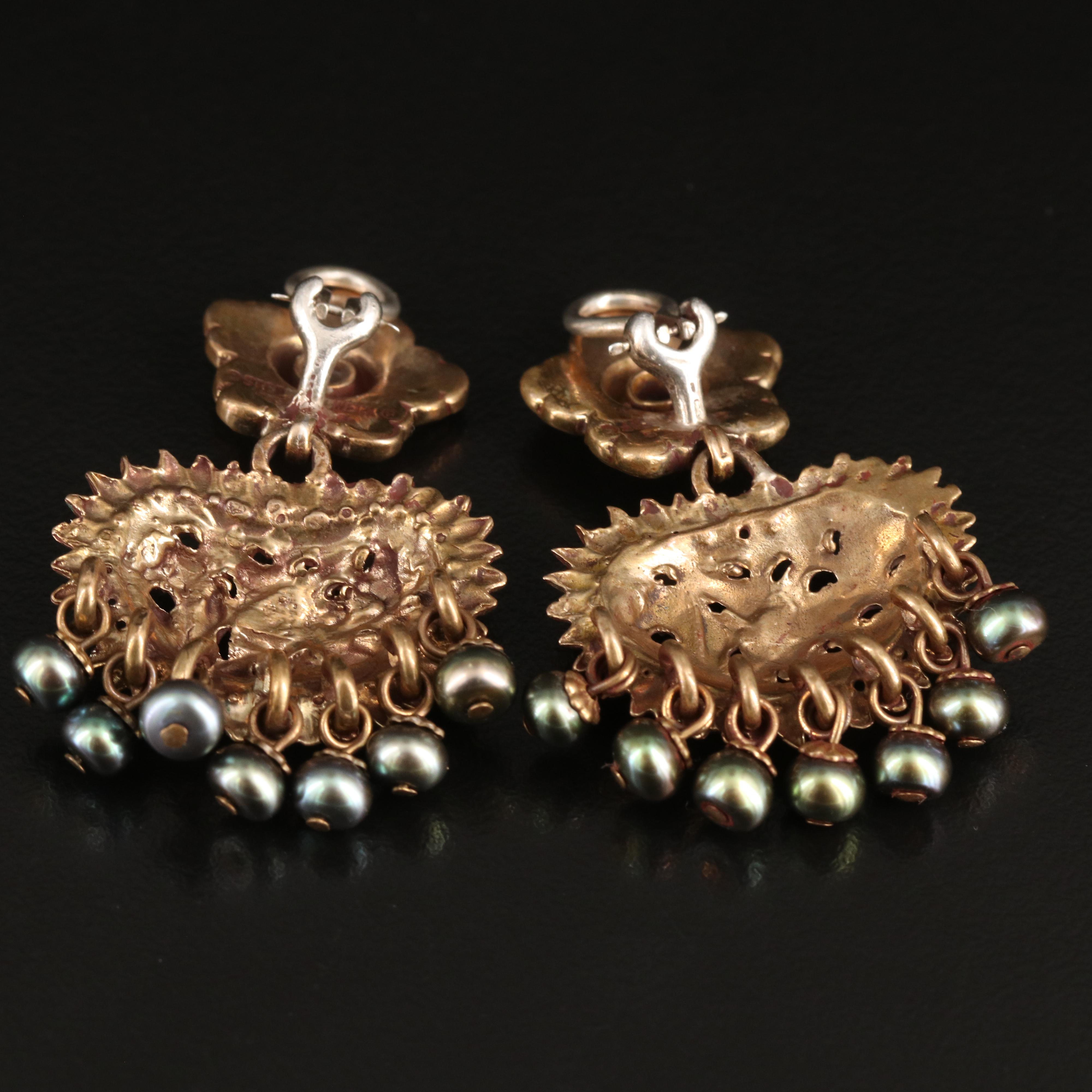 Stephen Dweck Pearl Fringe Earrings