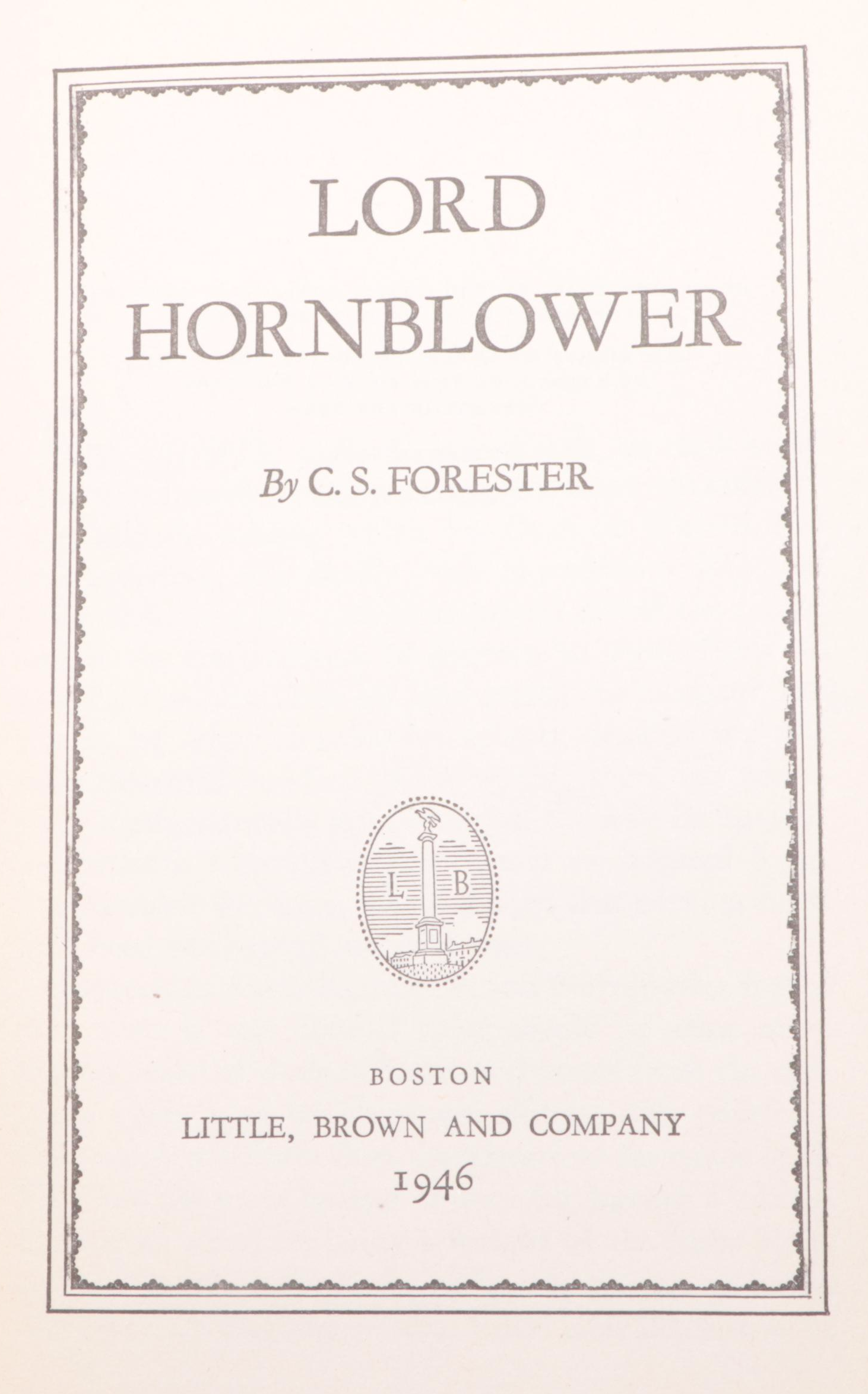 First Edition "Lord Hornblower" by C. S. Forester and More, Mid-20th Century