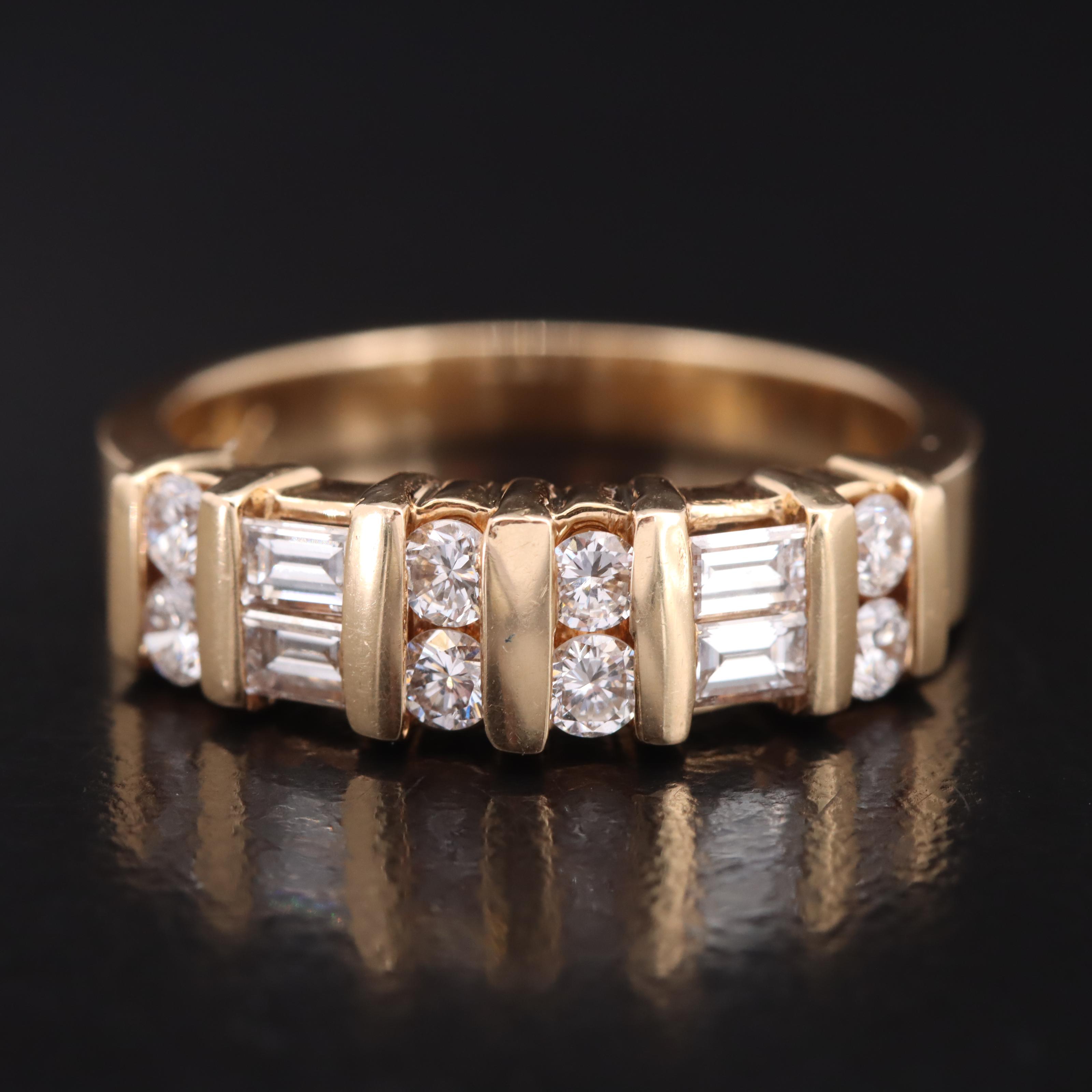 14K 0.64 CTW Diamond Band