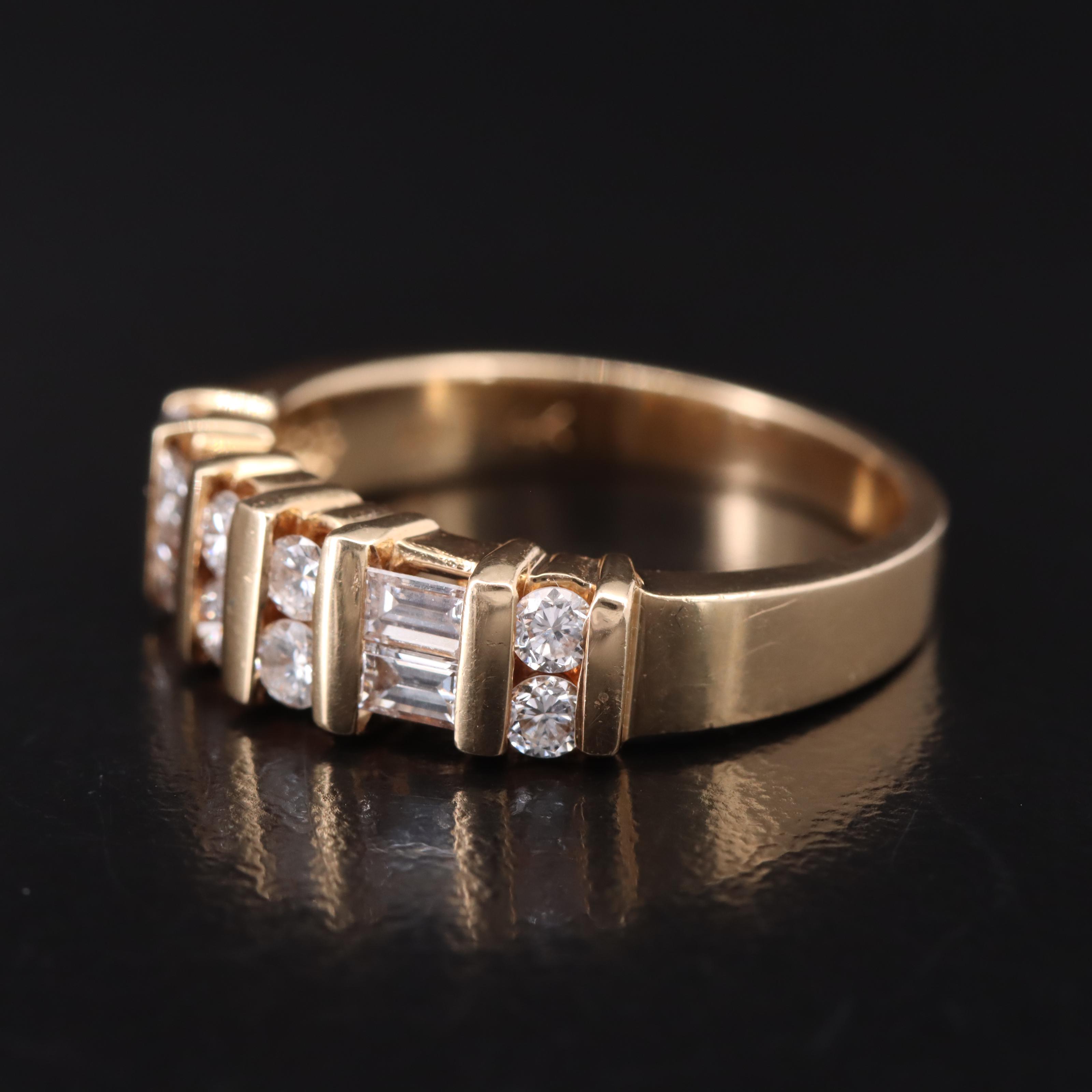 14K 0.64 CTW Diamond Band