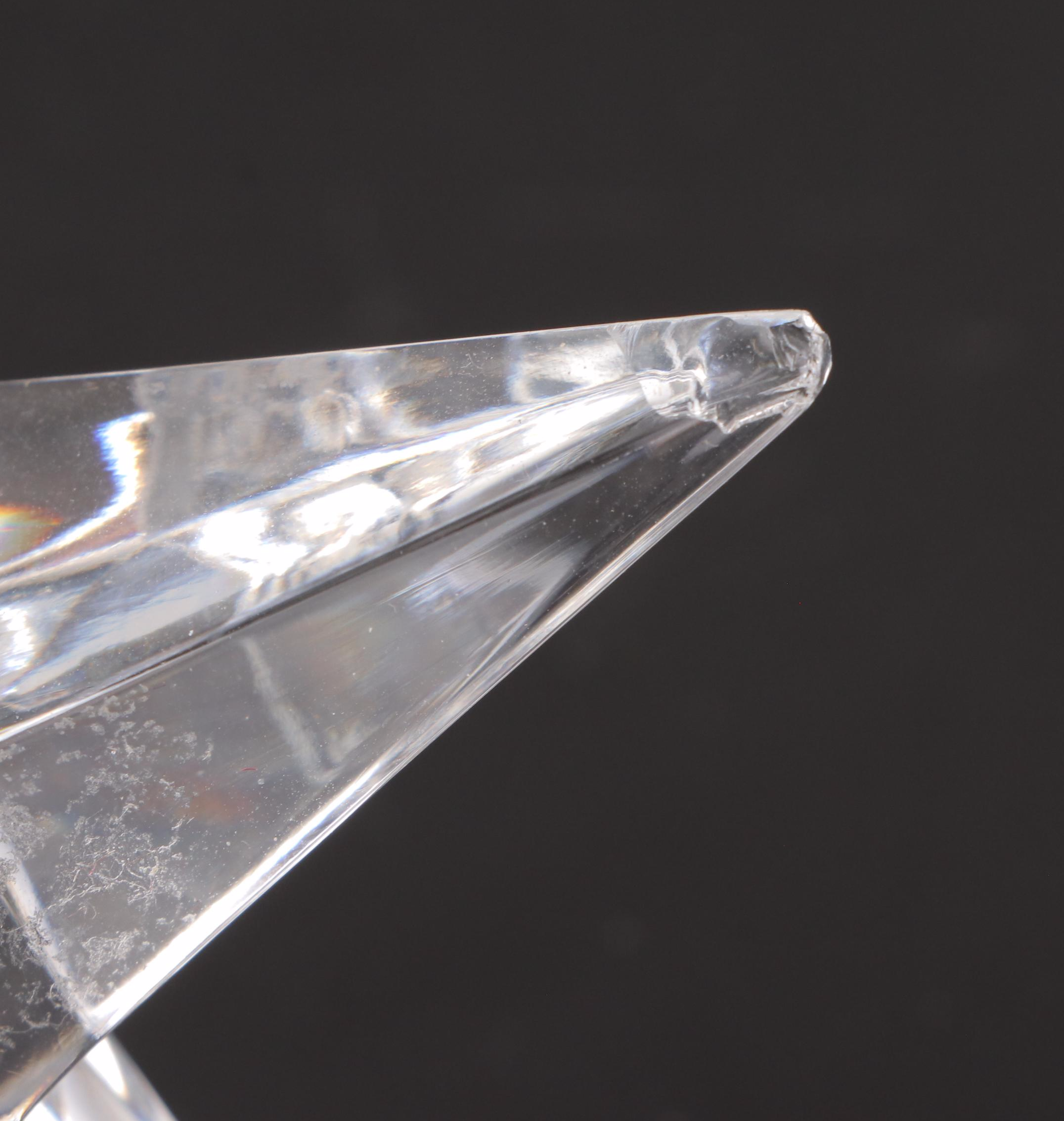 Waterford Crystal Christmas Tree Sculpture with Rosenthal Crystal Stars