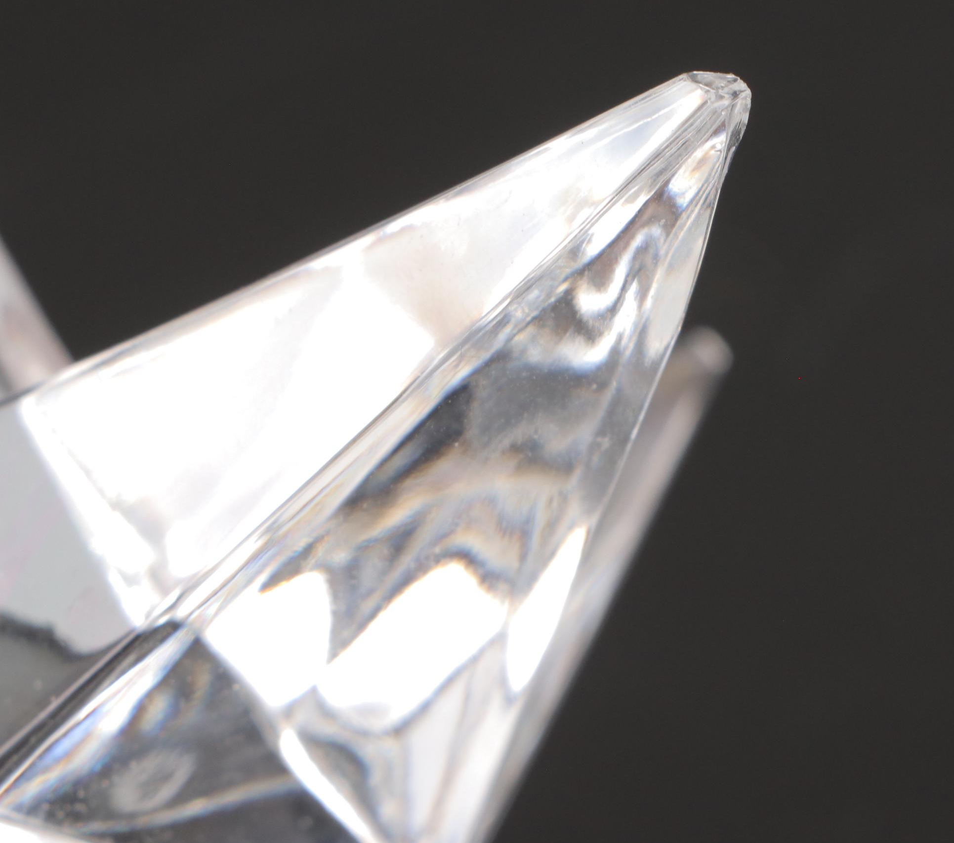 Waterford Crystal Christmas Tree Sculpture with Rosenthal Crystal Stars