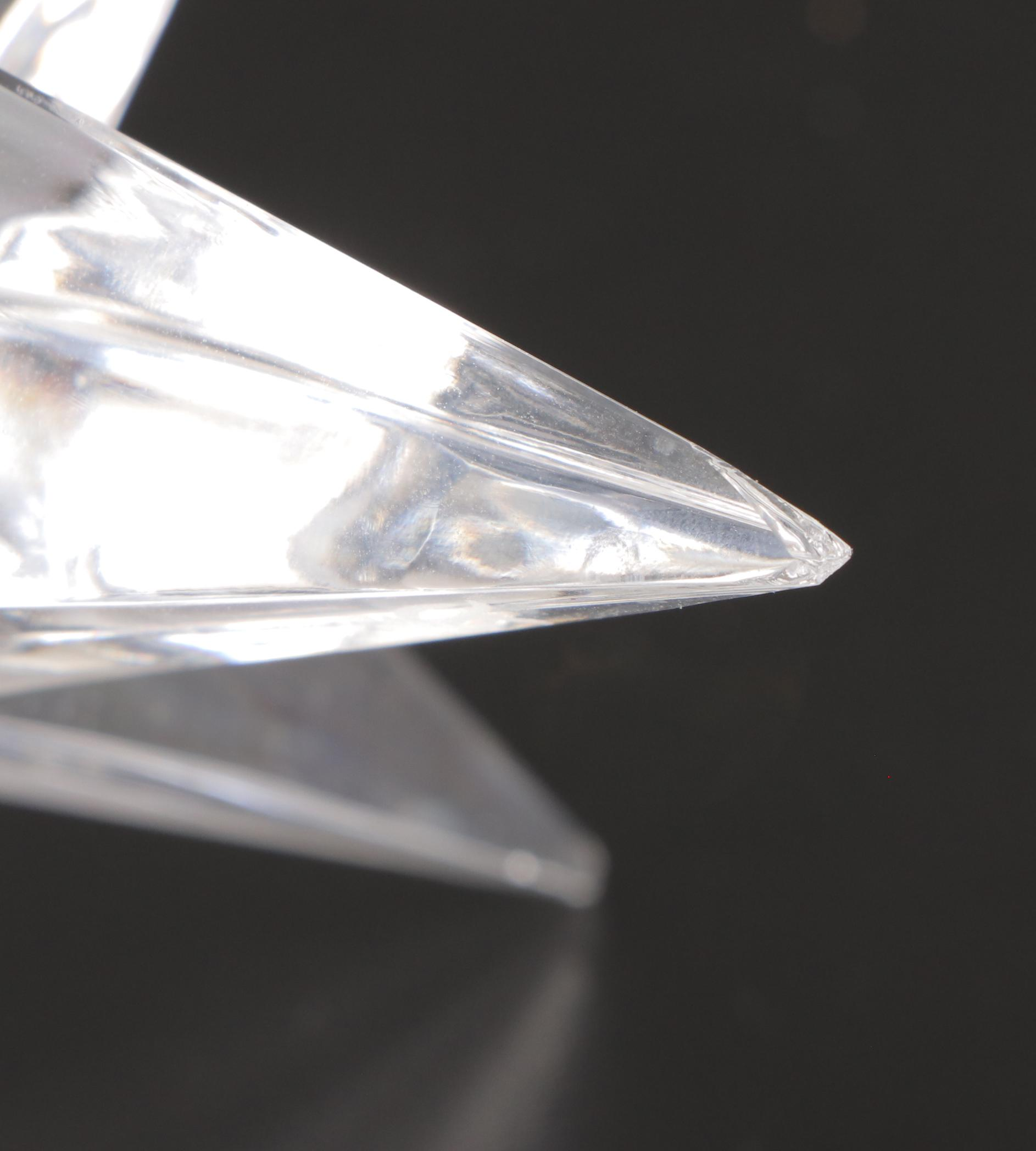 Waterford Crystal Christmas Tree Sculpture with Rosenthal Crystal Stars