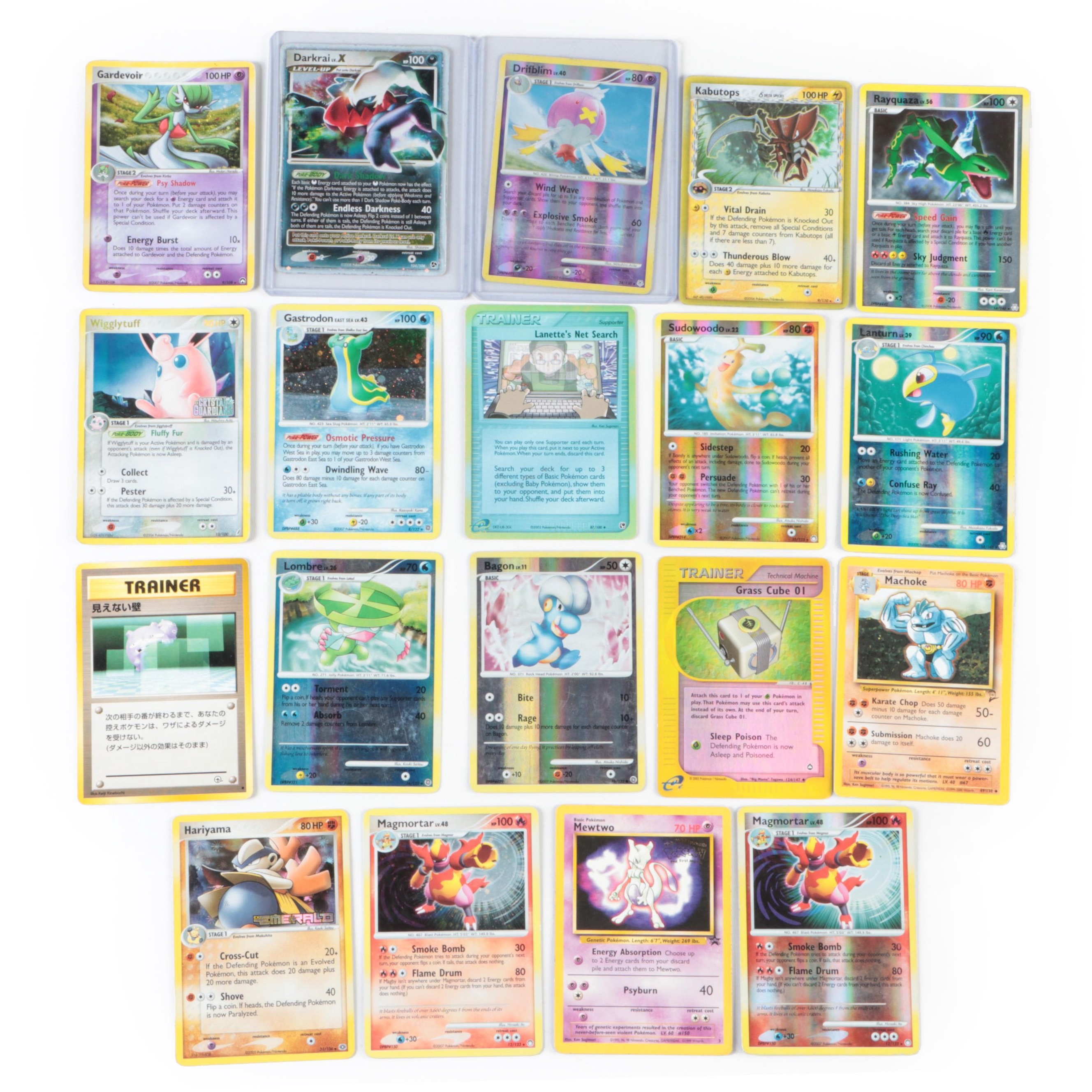 Pokémon Trading Cards with Darkrai, Kabutops, Reverse Holos and More