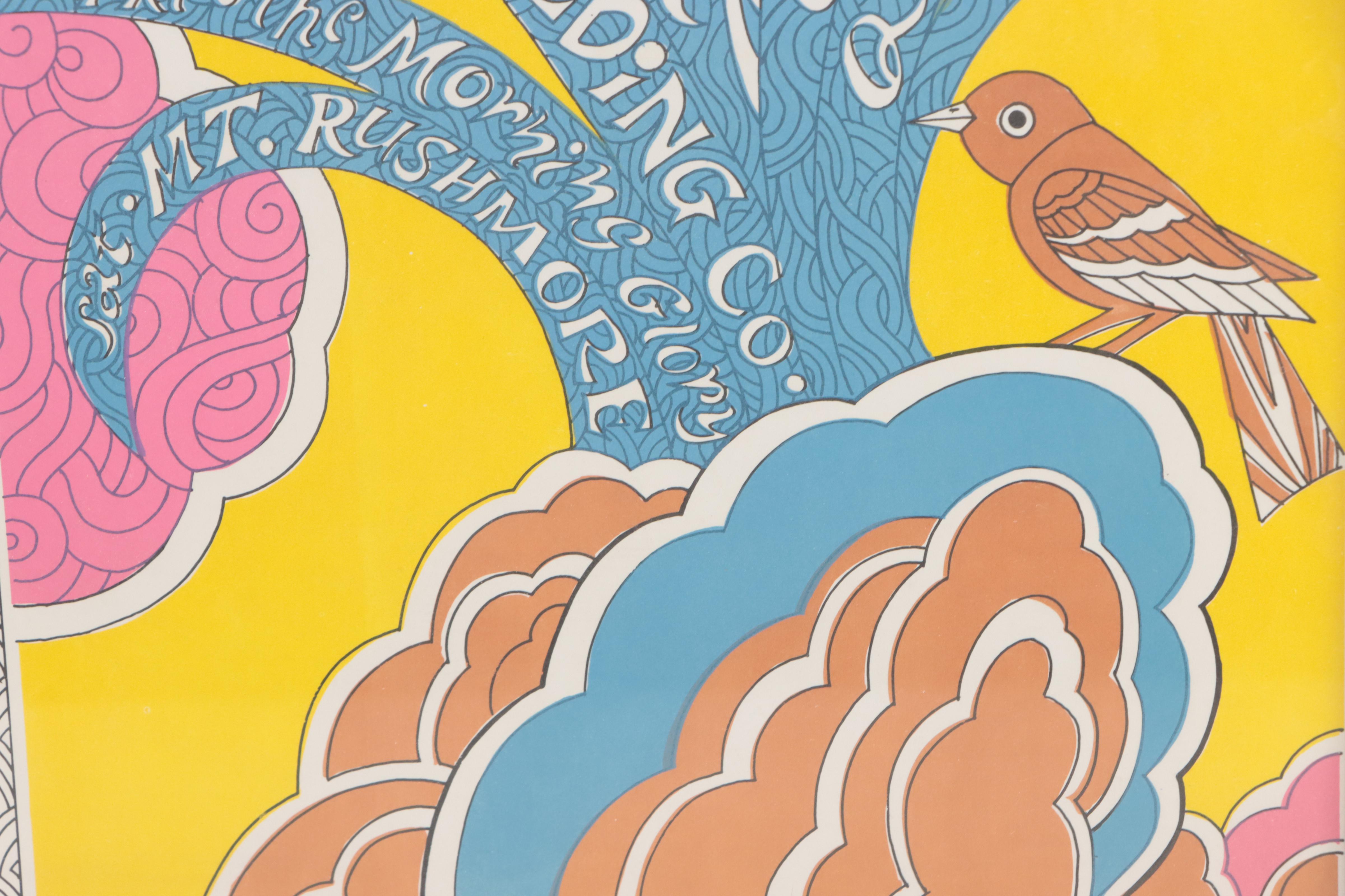 Big Brother and the Holding Company Color Lithograph Concert Poster, 1967