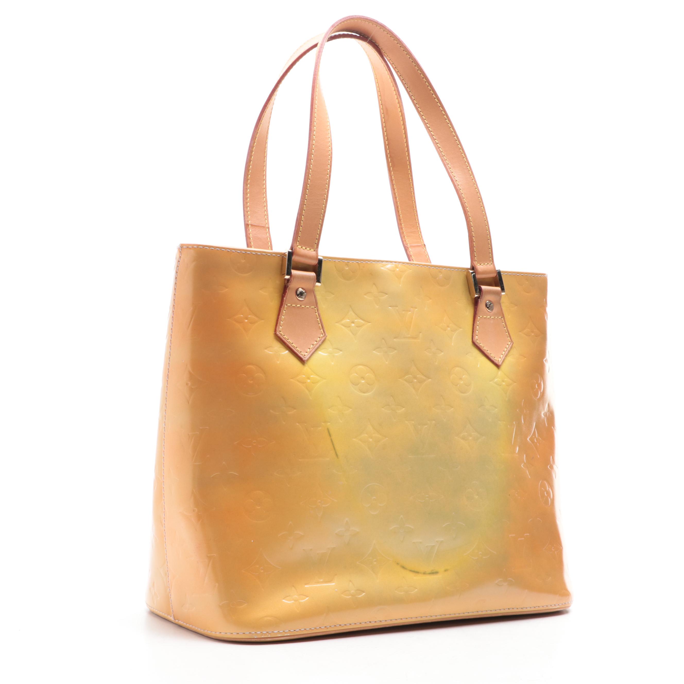 Louis Vuitton Houston Bag in Monogram Vernis and Vachetta Leather