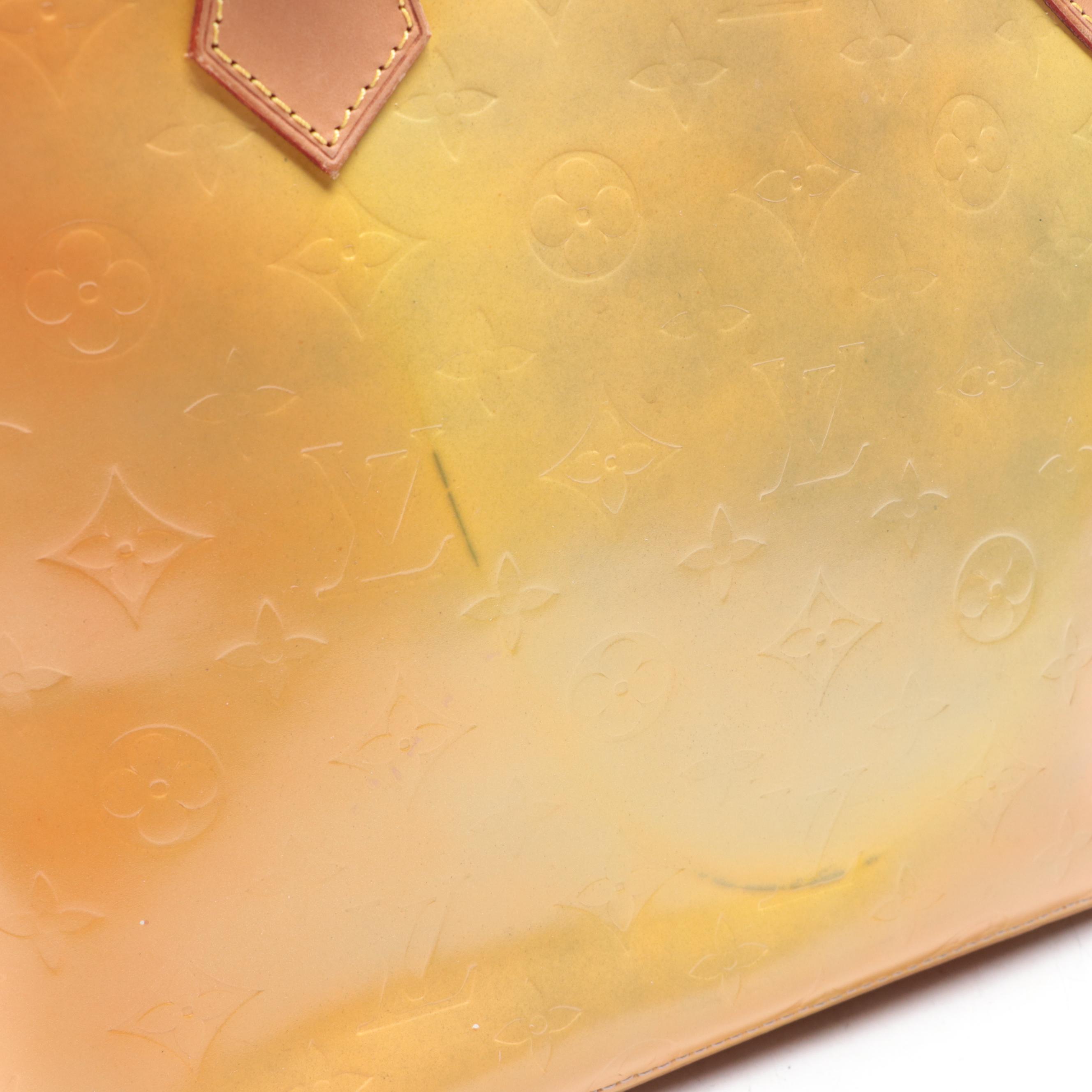 Louis Vuitton Houston Bag in Monogram Vernis and Vachetta Leather