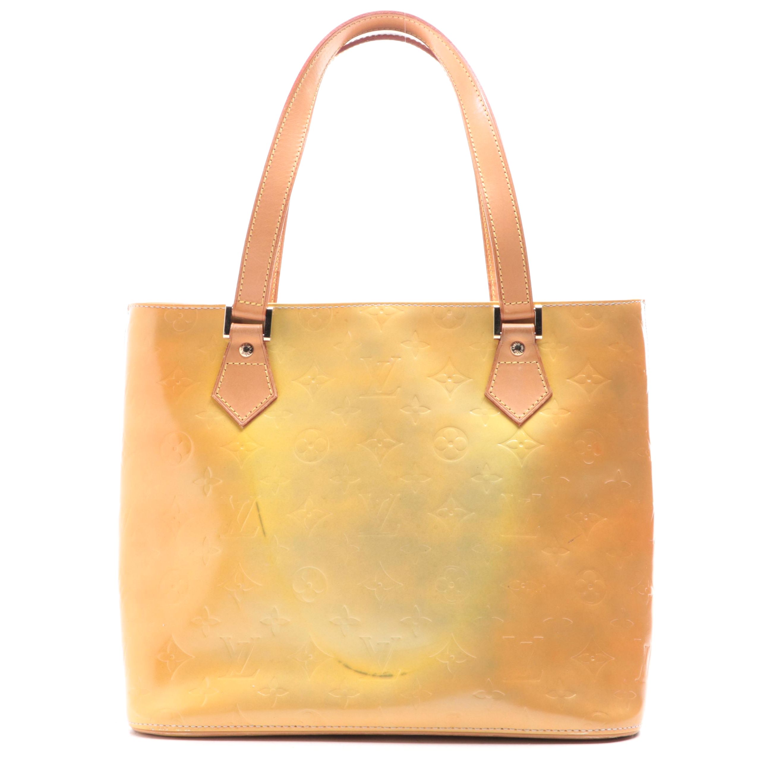 Louis Vuitton Houston Bag in Monogram Vernis and Vachetta Leather