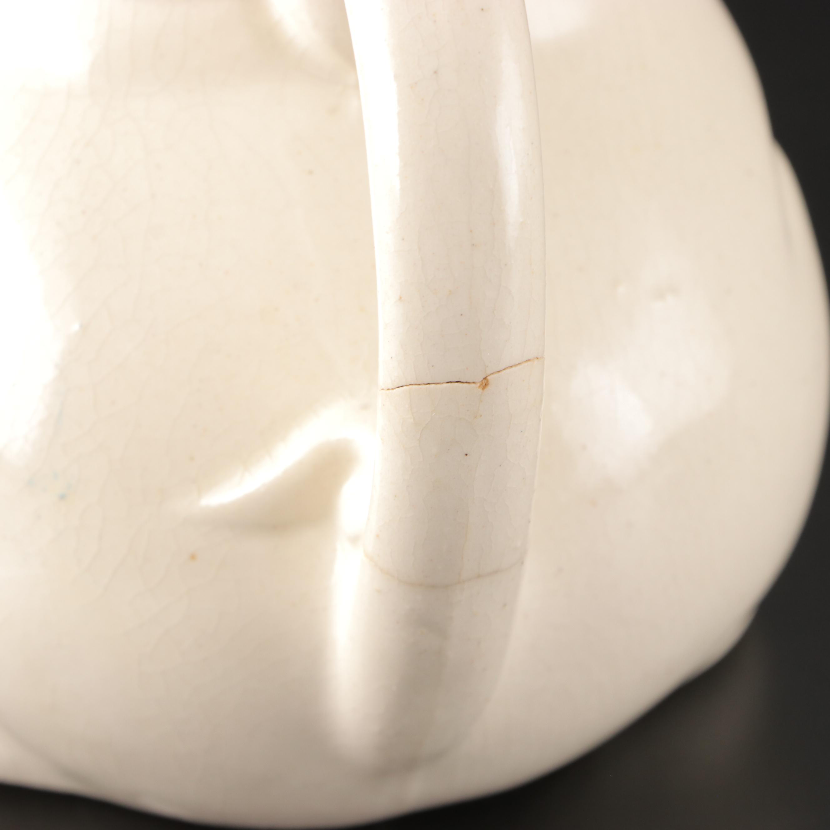 Shawnee Pottery Pig Cream and Sugar Set with Centerpiece Bowl and Planters