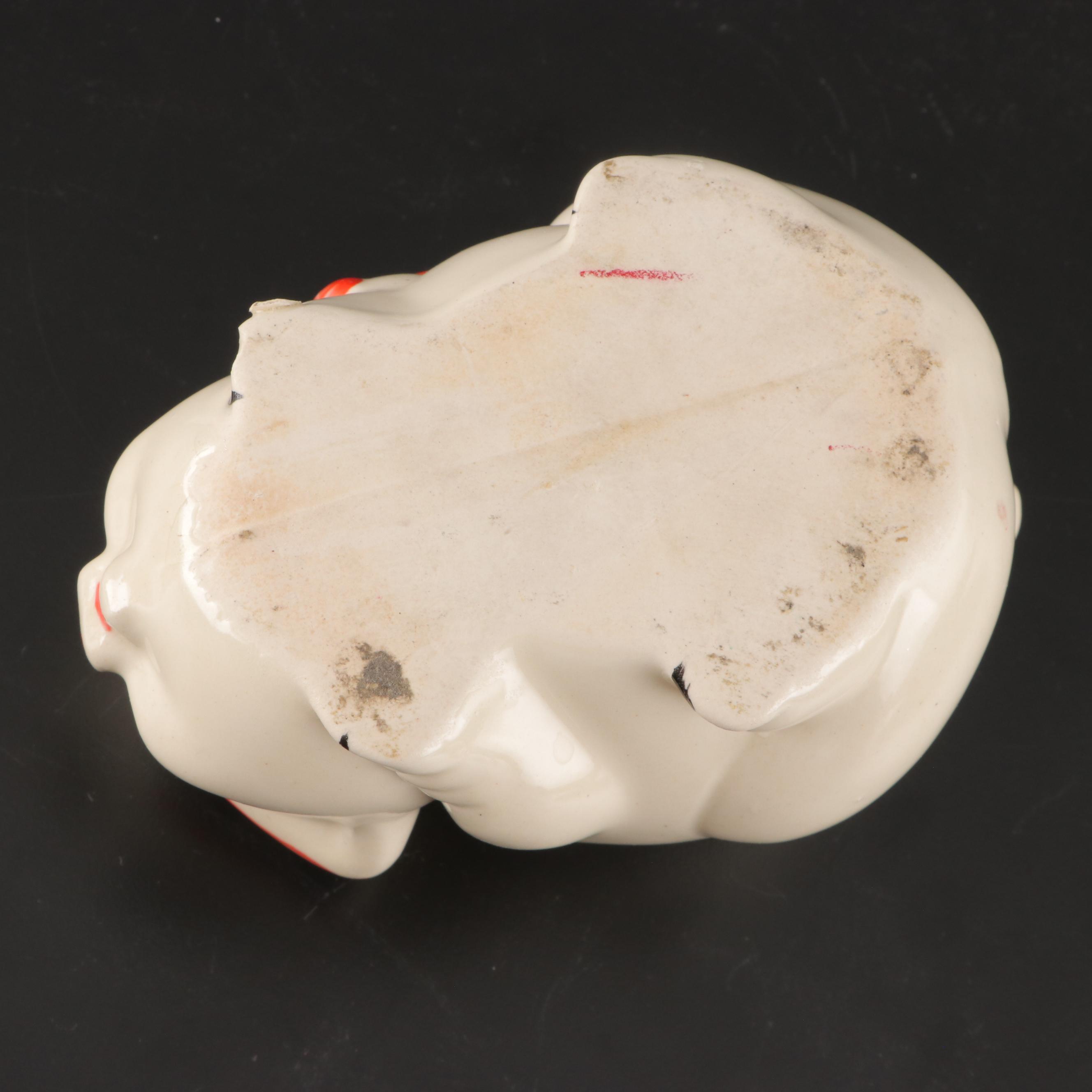 Shawnee Pottery Pig Cream and Sugar Set with Centerpiece Bowl and Planters